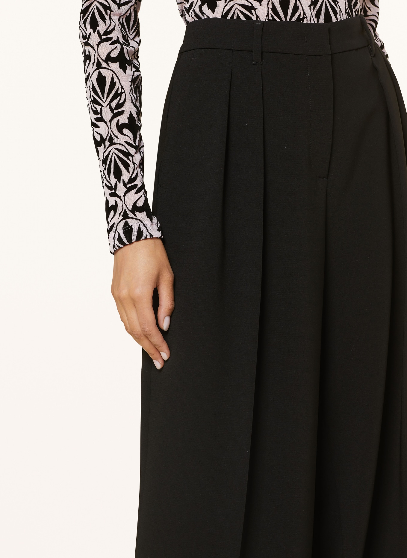 MARC CAIN Wide leg trousers, Color: 900 BLACK (Image 5)