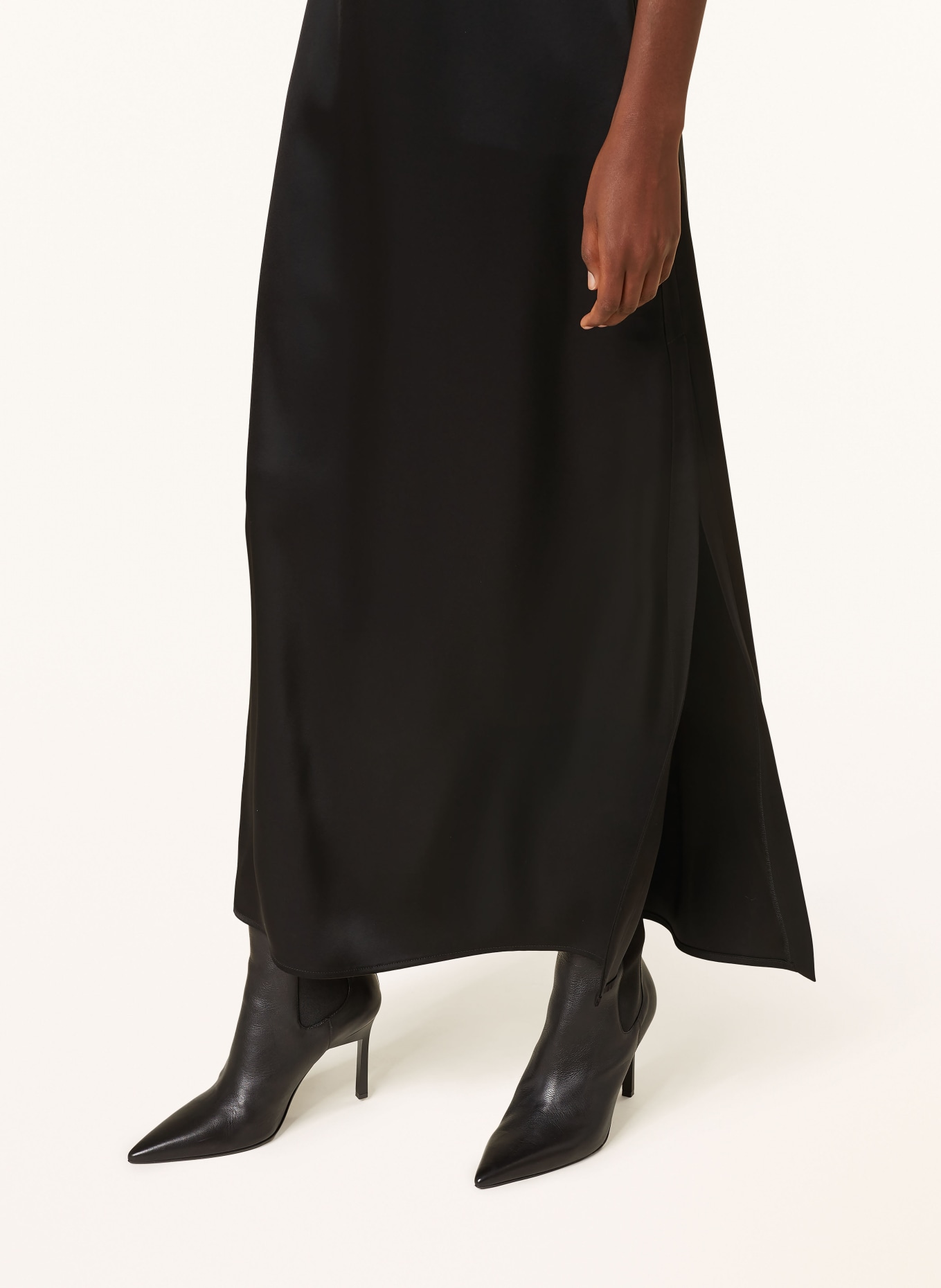 MARC CAIN Satin skirt, Color: 900 BLACK (Image 4)