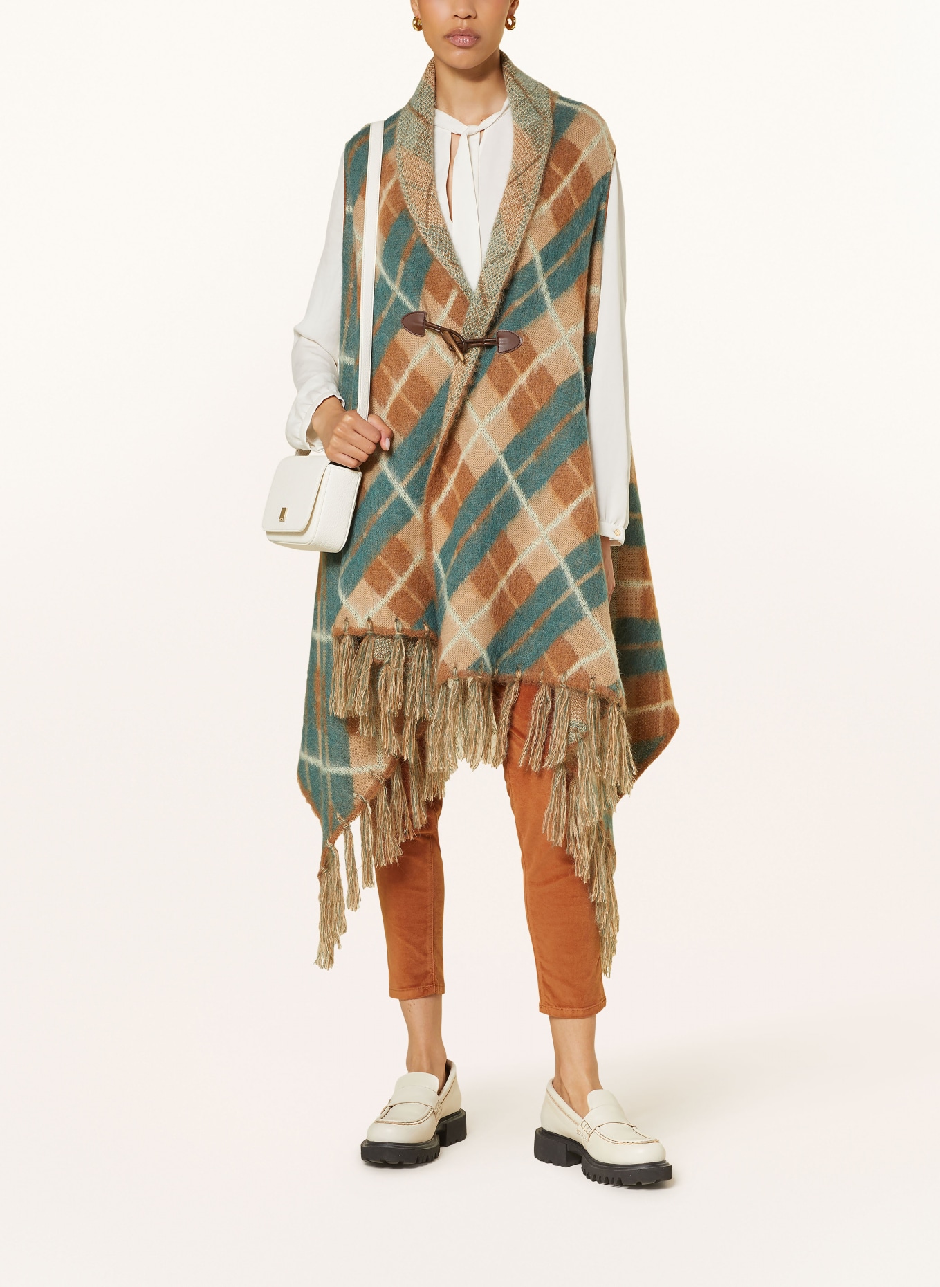 MARC CAIN Poncho: 637 spice