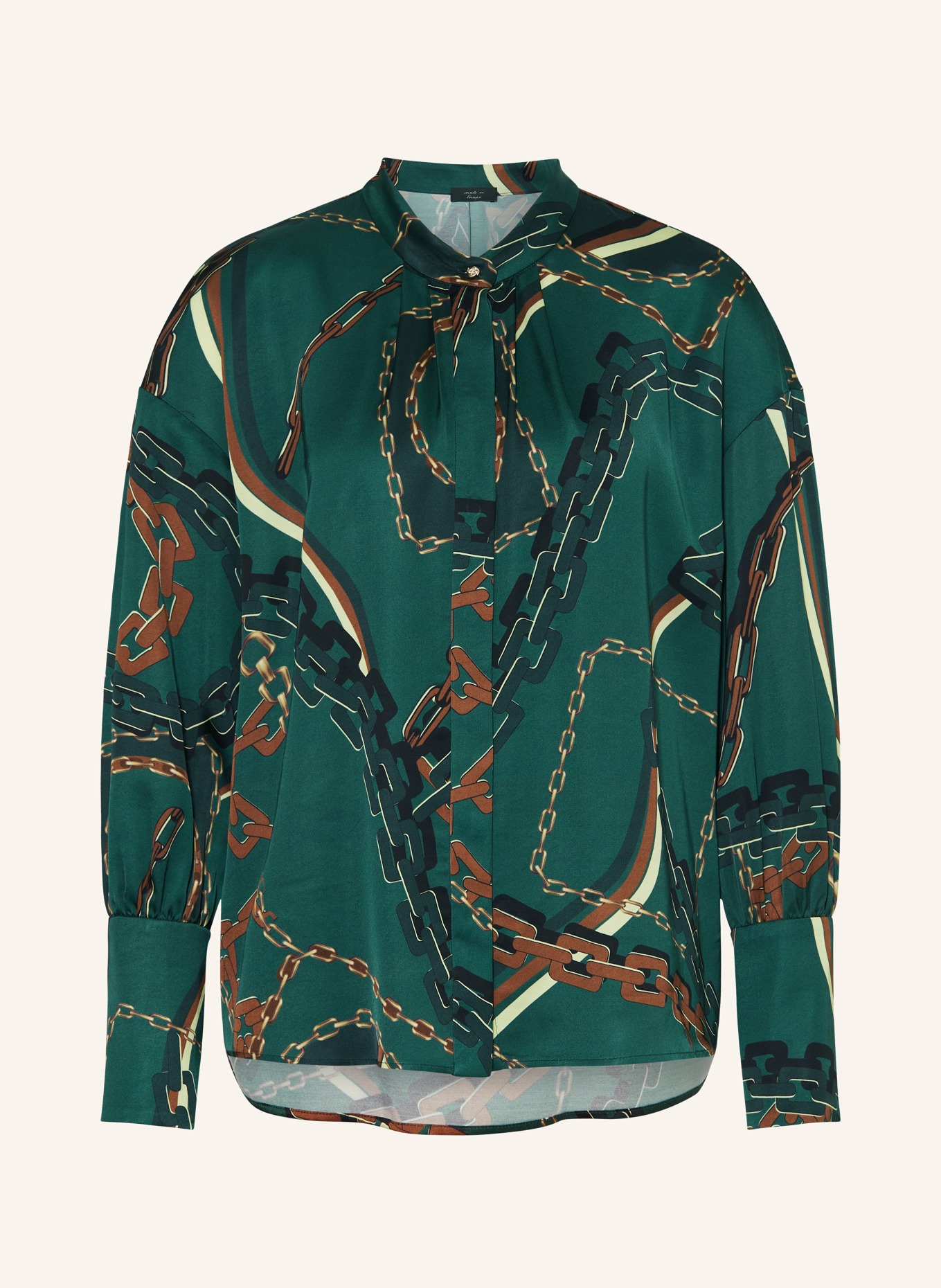 MARC CAIN Satinbluse in 559 soft forest