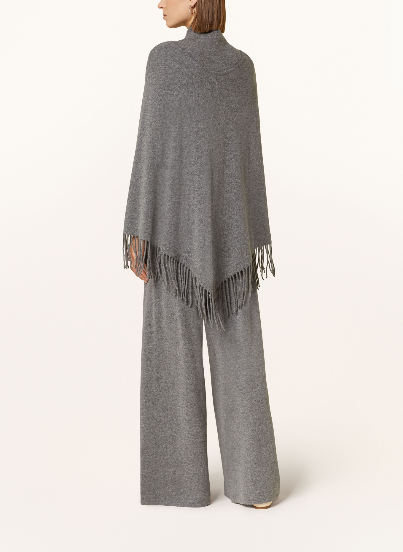 lilienfels Poncho with cashmere: GRAY