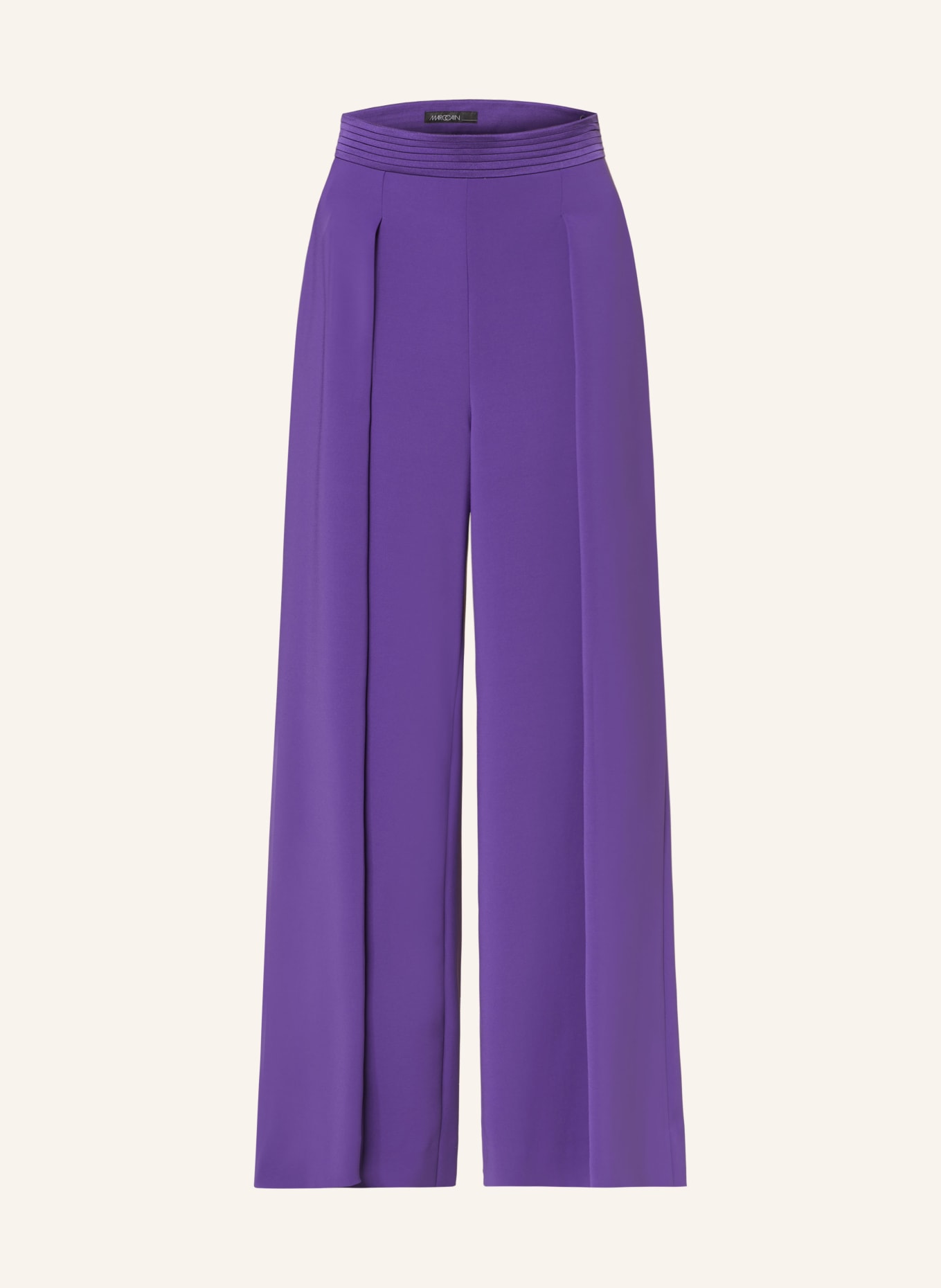 MARC CAIN Wide leg trousers, Color: 748 deep purple (Image 1)