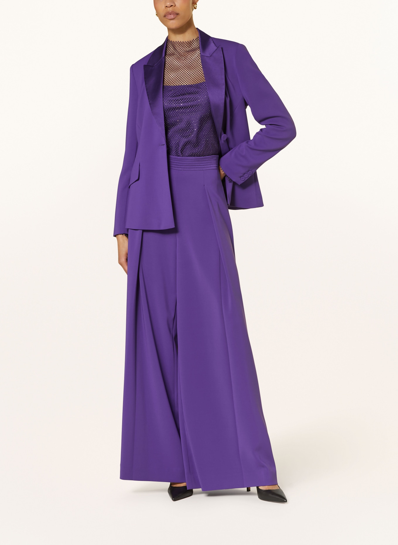 MARC CAIN Wide leg trousers, Color: 748 deep purple (Image 2)