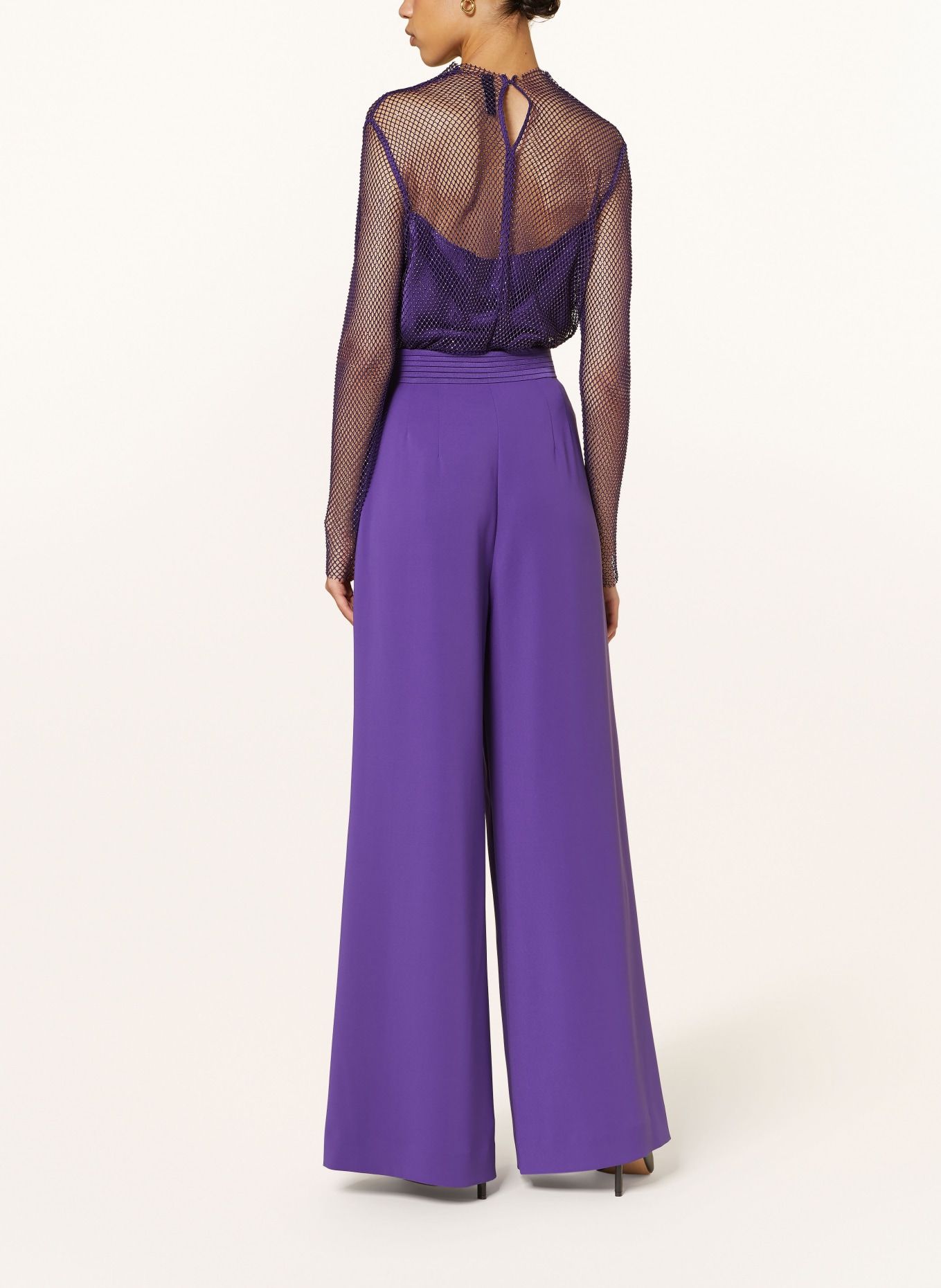 MARC CAIN Wide leg trousers, Color: 748 deep purple (Image 3)