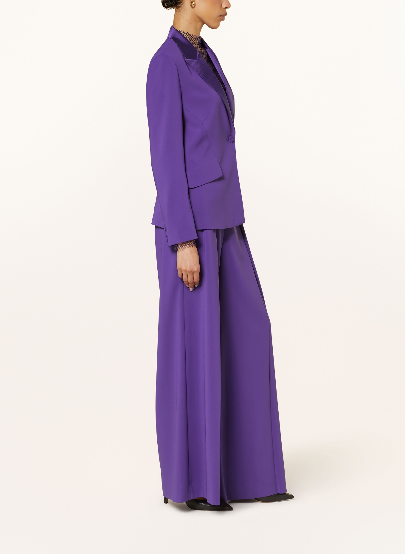 MARC CAIN Wide leg trousers, Color: 748 deep purple (Image 4)