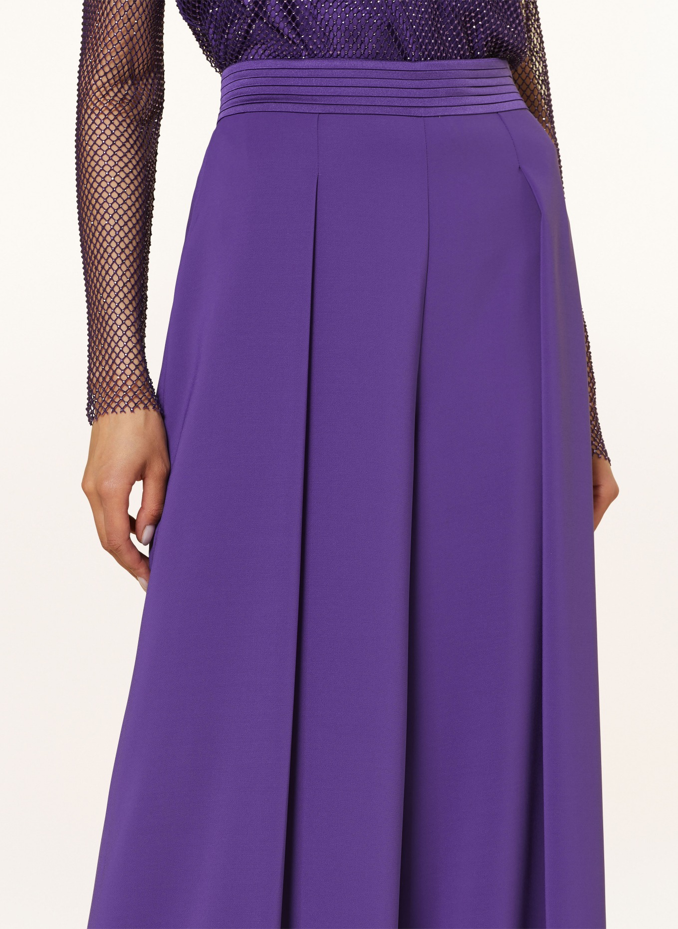 MARC CAIN Wide leg trousers, Color: 748 deep purple (Image 5)