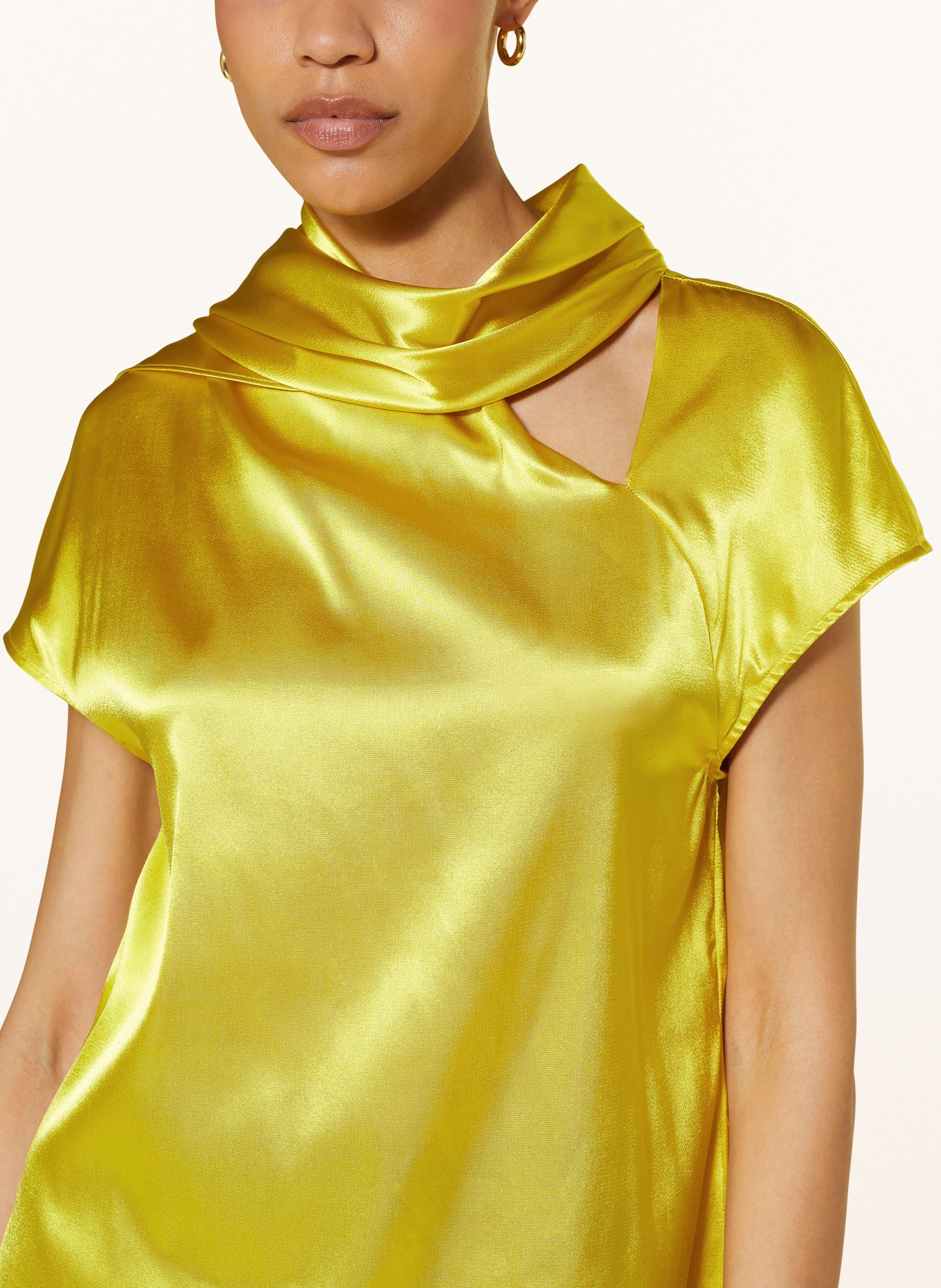 MARC CAIN Blusenshirt aus Satin in 426 brilliant sulphur