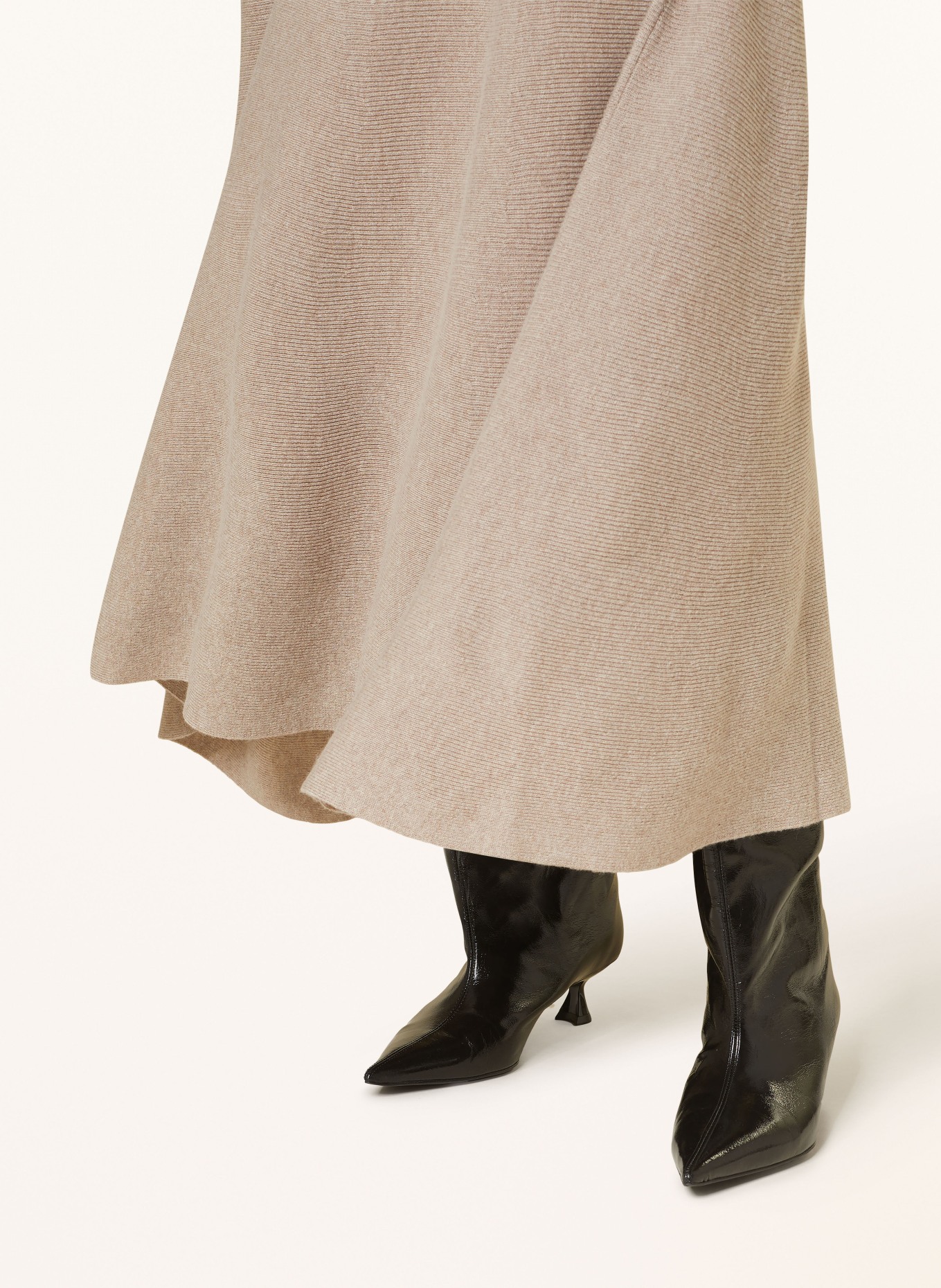 lilienfels Knit skirt with cashmere, Color: BEIGE (Image 4)