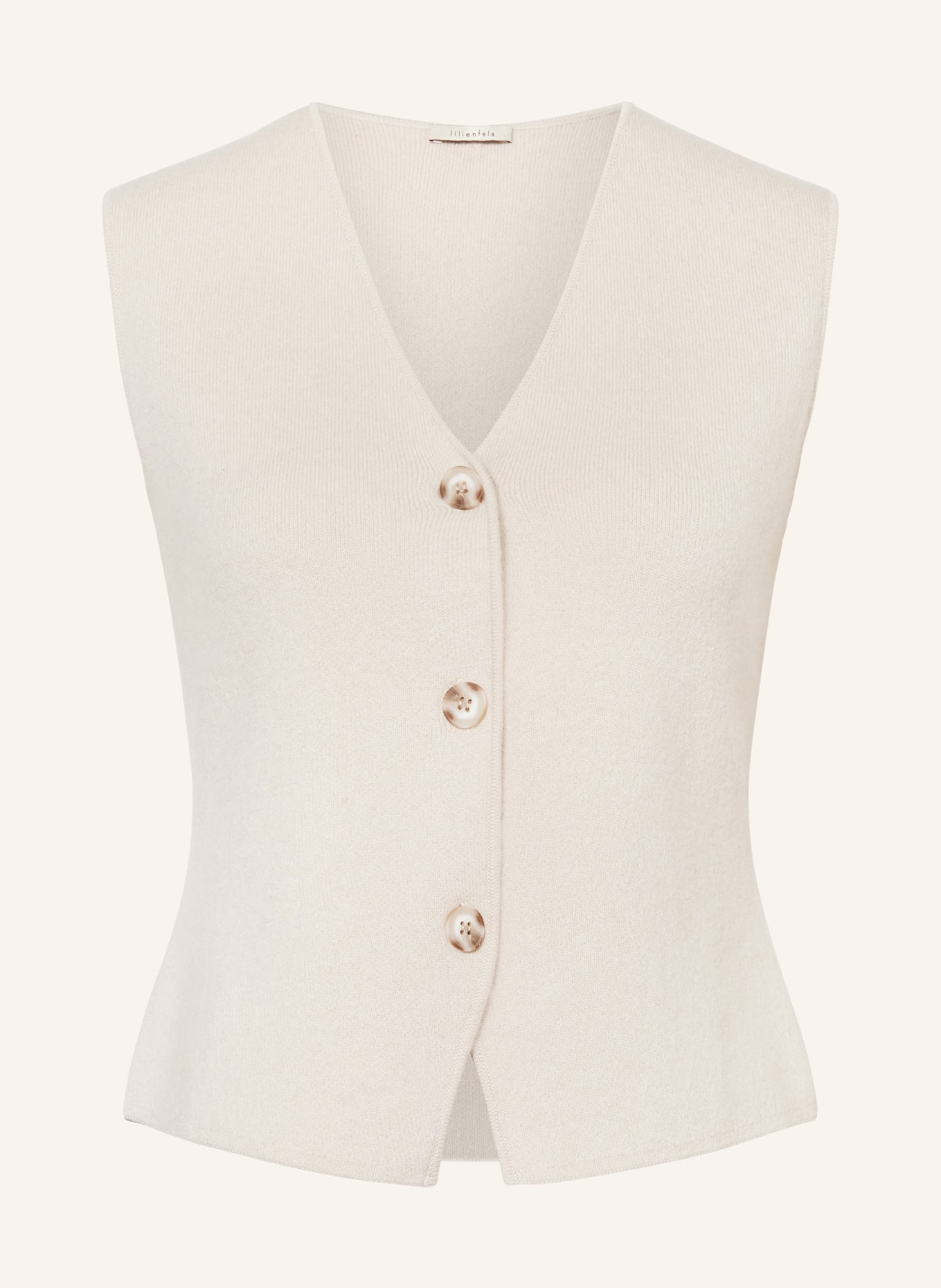 lilienfels Knit vest with cashmere, Color: CREAM (Image 1)