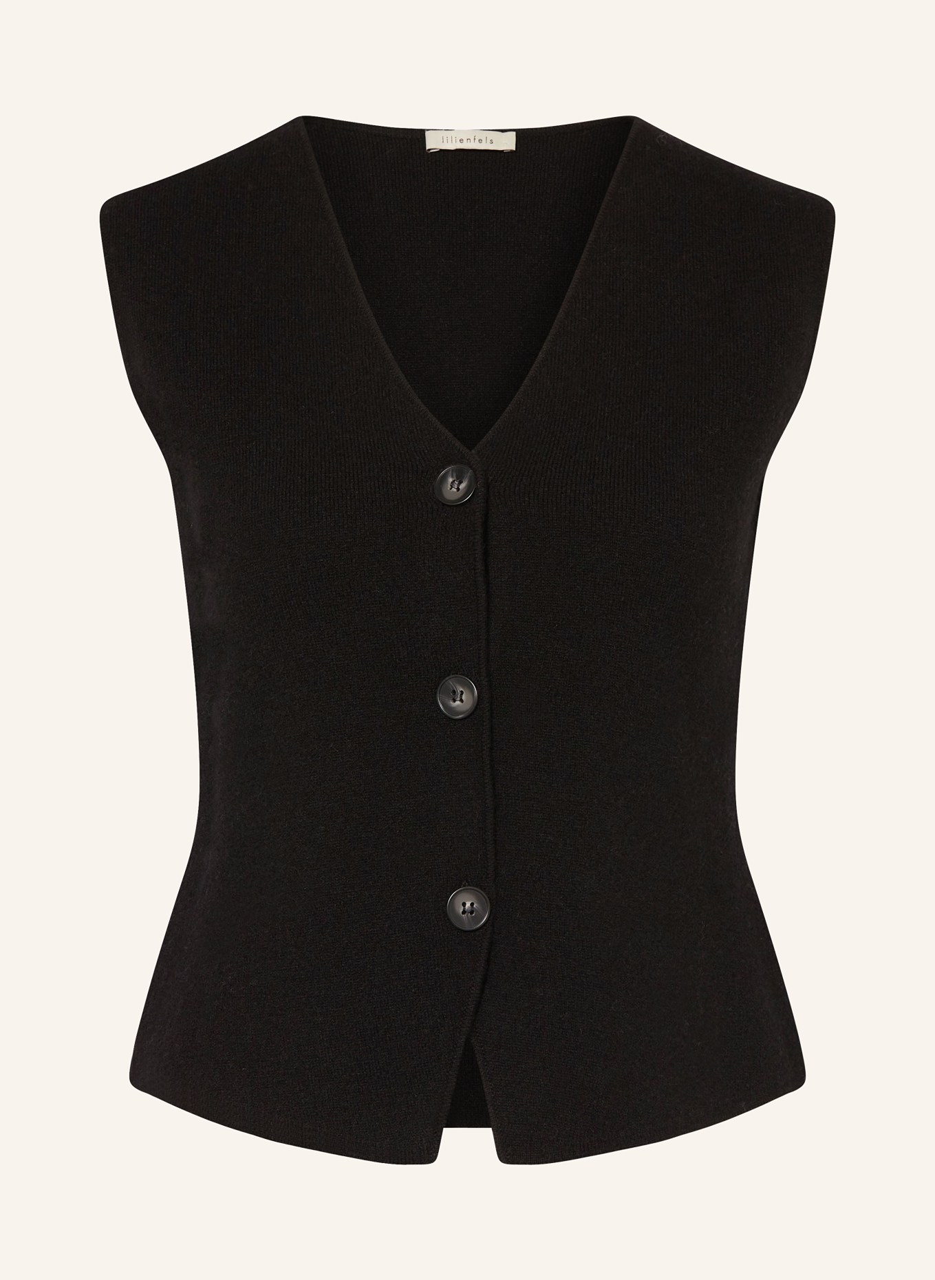 lilienfels Knit vest with cashmere, Color: BLACK (Image 1)