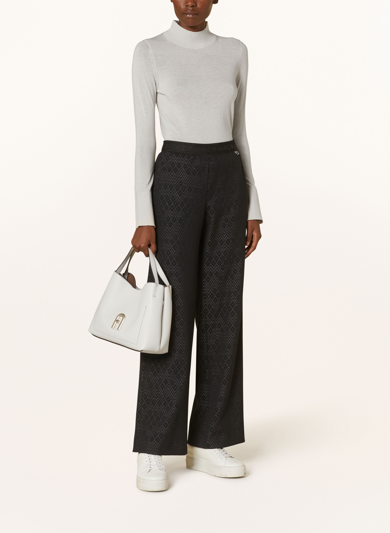 MARC CAIN Trousers WASHINGTON, Color: BLACK (Image 2)