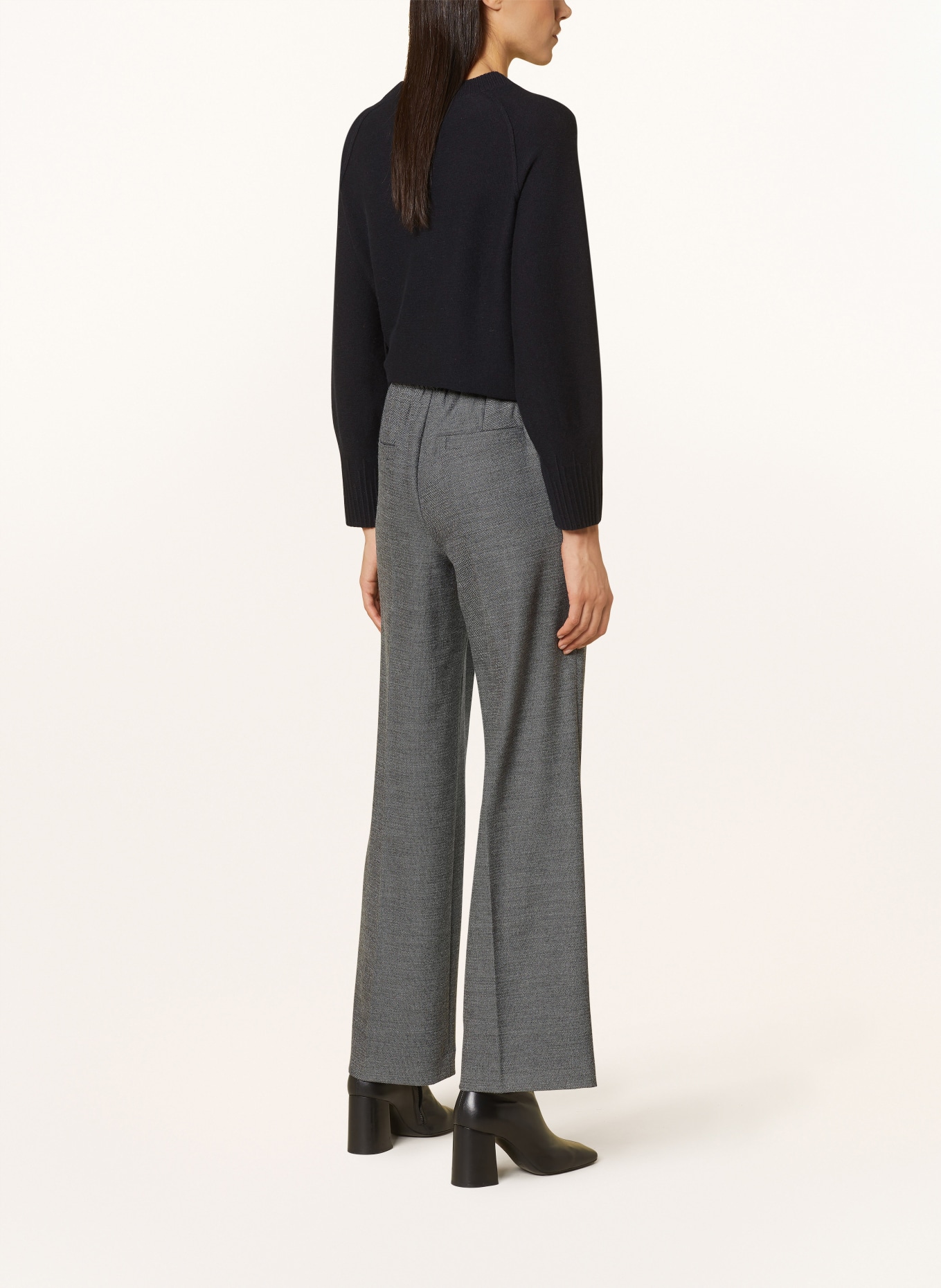 MARC CAIN Wide leg trousers WASHINGTON, Color: 900 BLACK (Image 3)