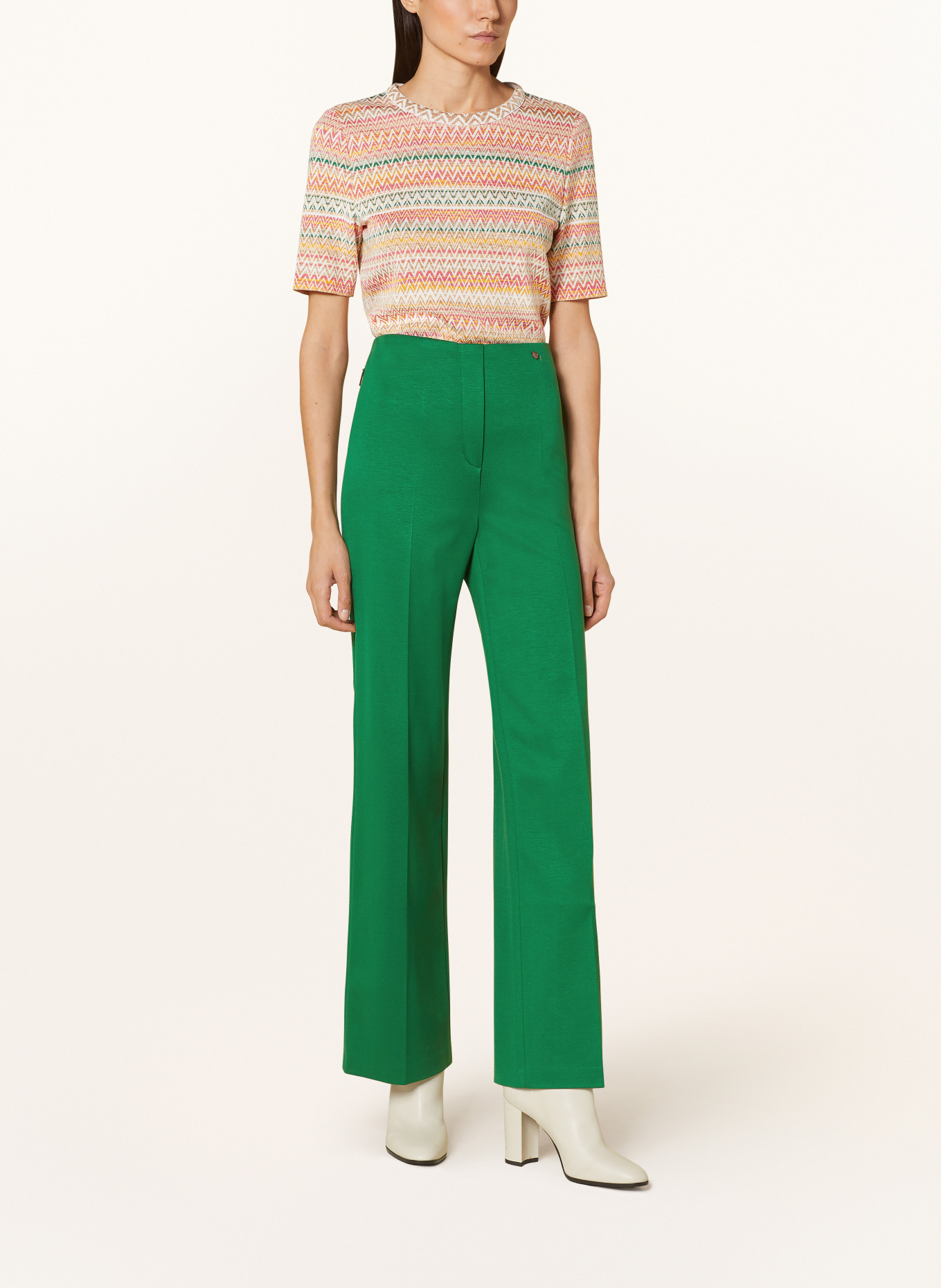 MARC CAIN Wide leg trousers, Color: 558 deep moss (Image 2)