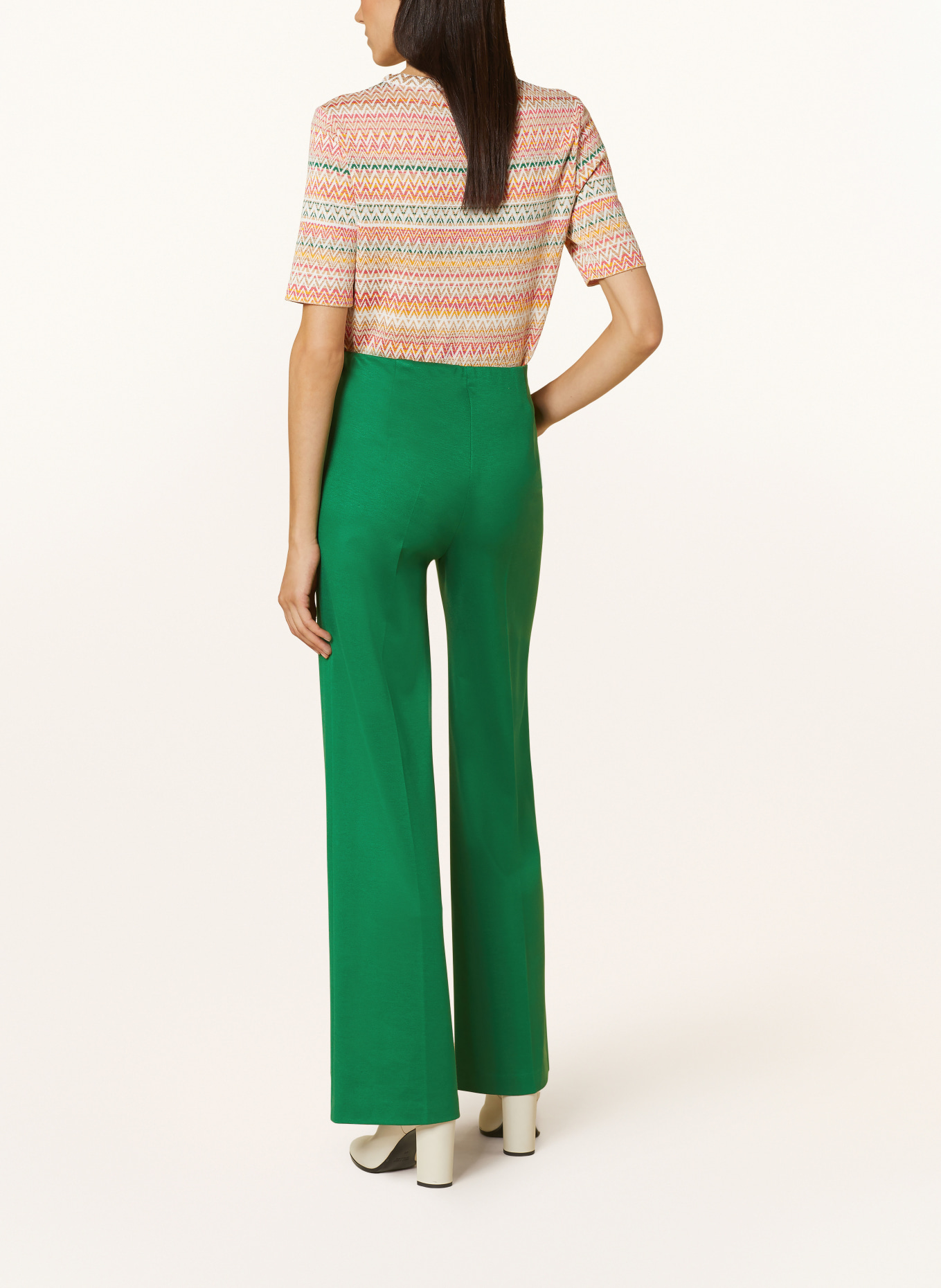 MARC CAIN Wide leg trousers, Color: 558 deep moss (Image 3)