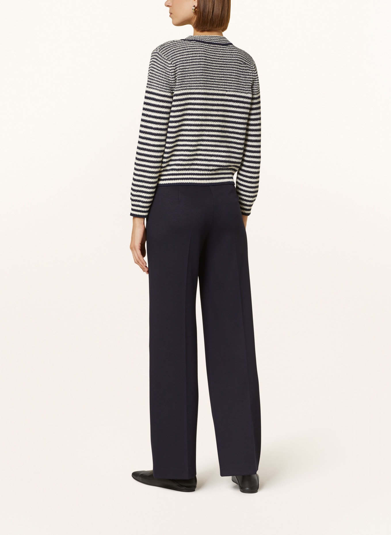 MARC CAIN Wide leg trousers, Color: 395 MIDNIGHT BLUE (Image 3)