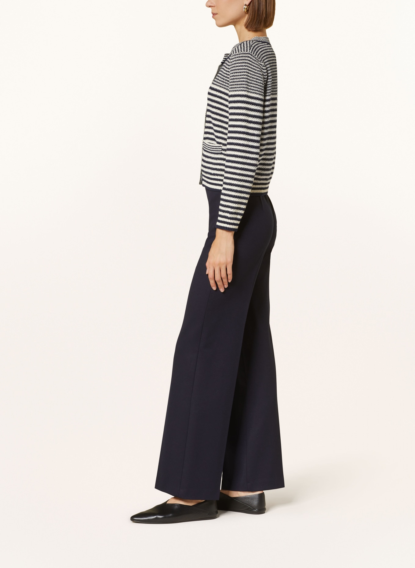 MARC CAIN Wide leg trousers, Color: 395 MIDNIGHT BLUE (Image 4)