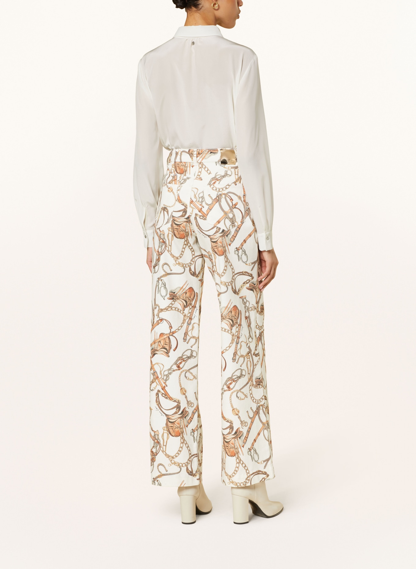 MARC CAIN Shirt blouse in silk, Color: 110 off (Image 3)