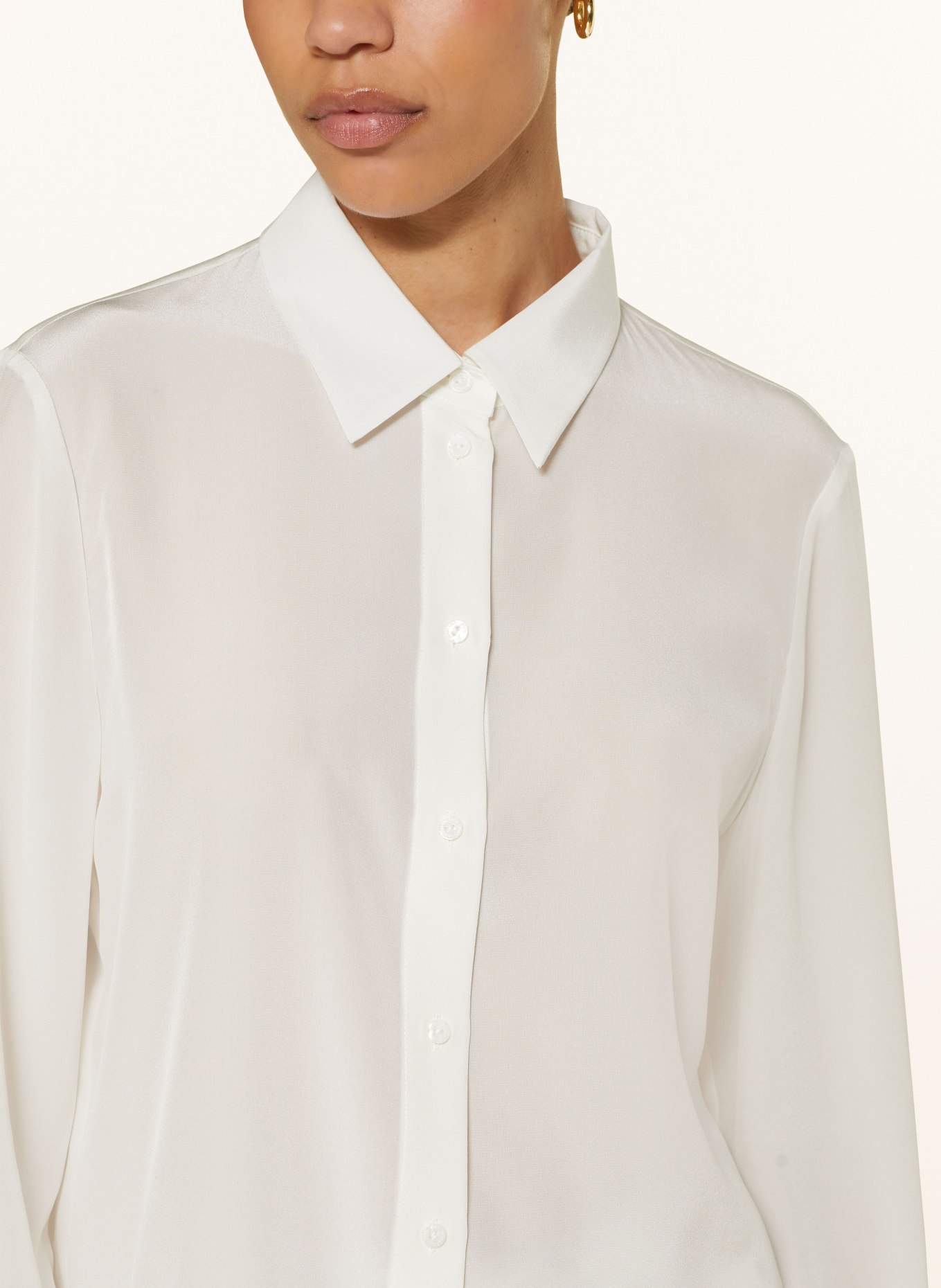 MARC CAIN Shirt blouse in silk, Color: 110 off (Image 4)