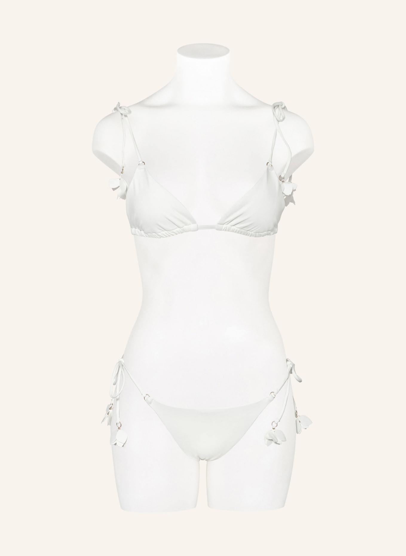 ZIMMERMANN Triangle bikini POP FLOWER, Color: WHITE (Image 2)