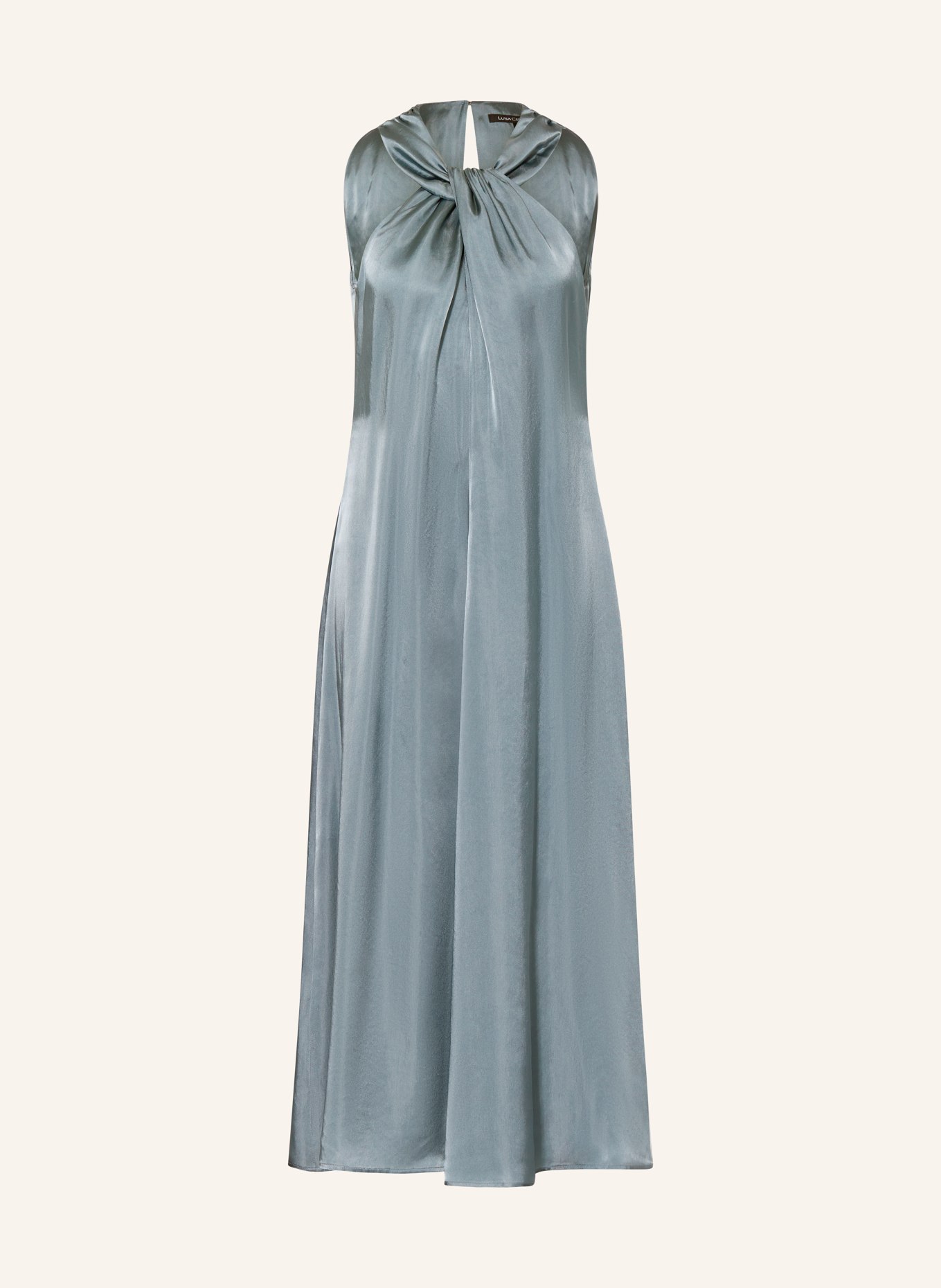 LUISA CERANO Cocktail dress made of satin, Color: BLUE GRAY (Image 1)