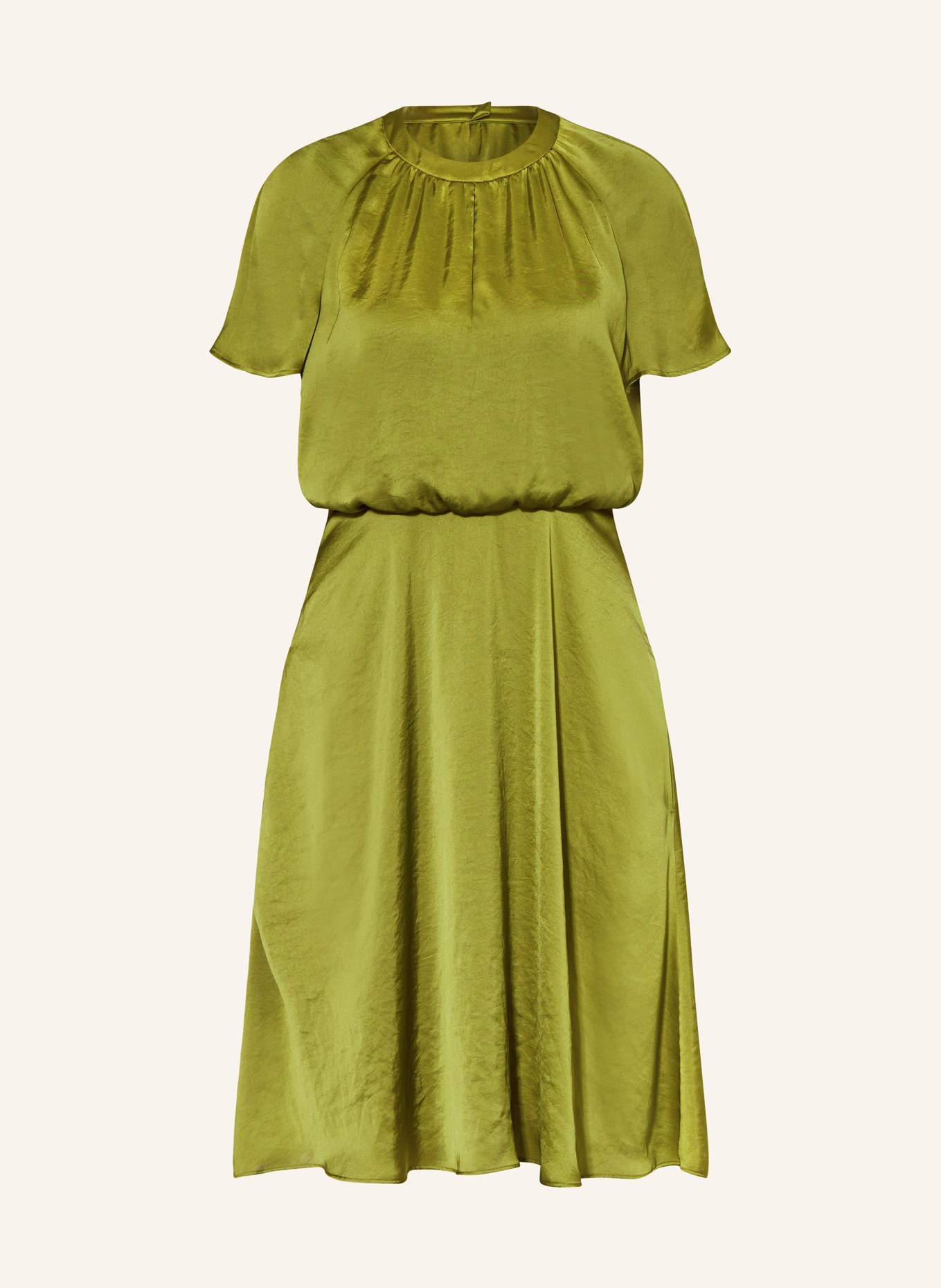 LUISA CERANO Satinkleid, Farbe: OLIV (Bild 1)