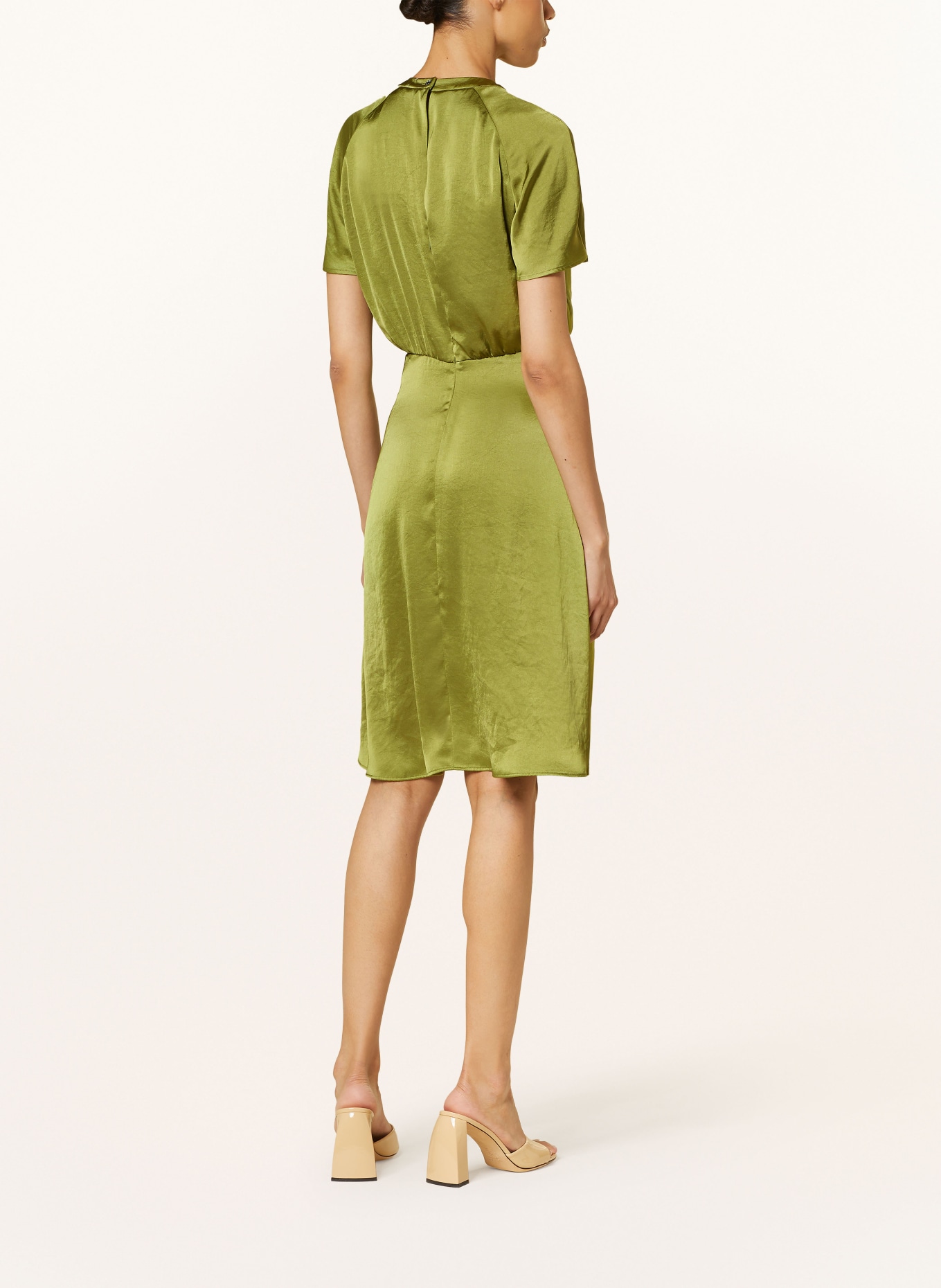 LUISA CERANO Satinkleid, Farbe: OLIV (Bild 3)
