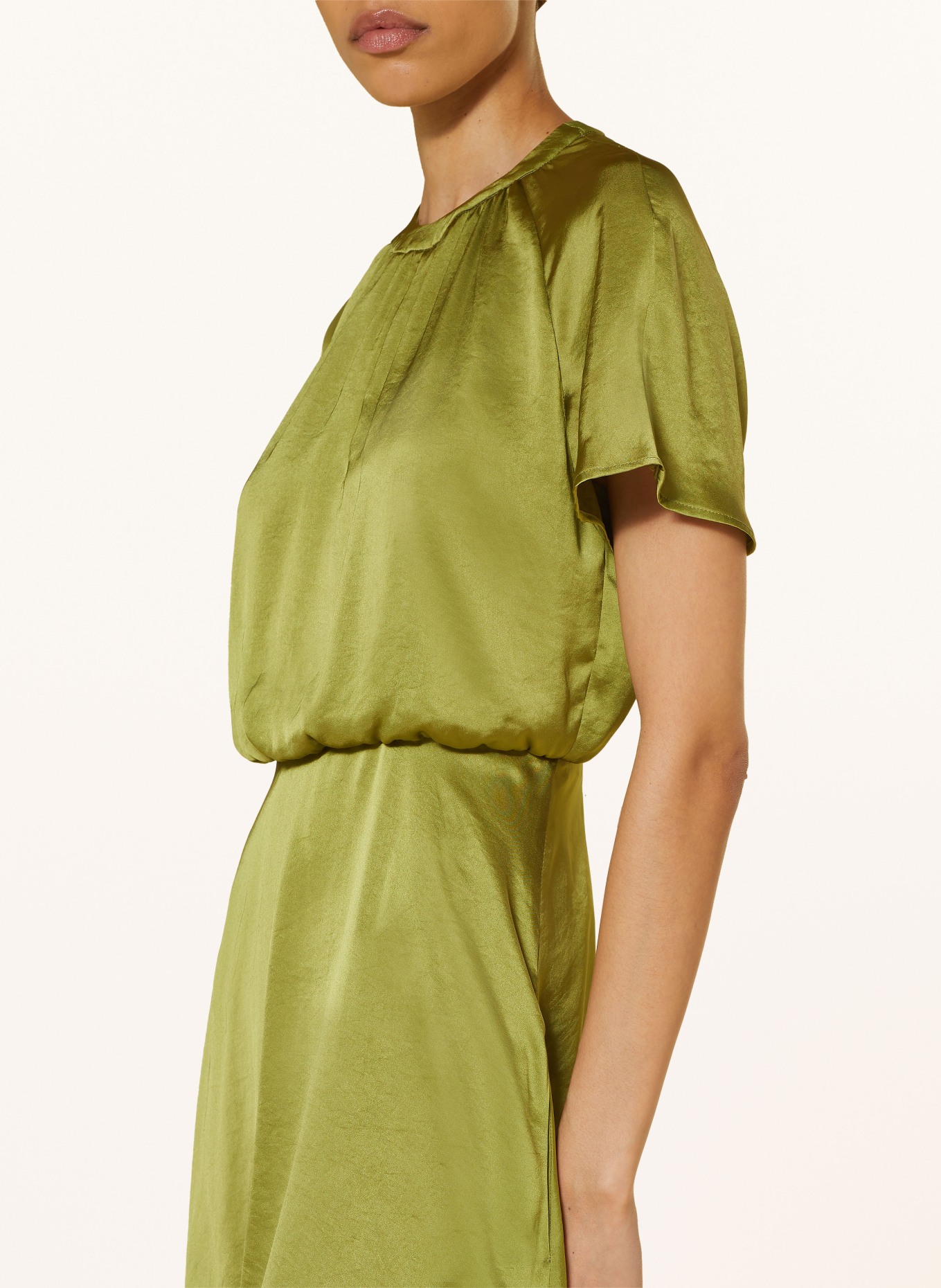 LUISA CERANO Satinkleid, Farbe: OLIV (Bild 4)