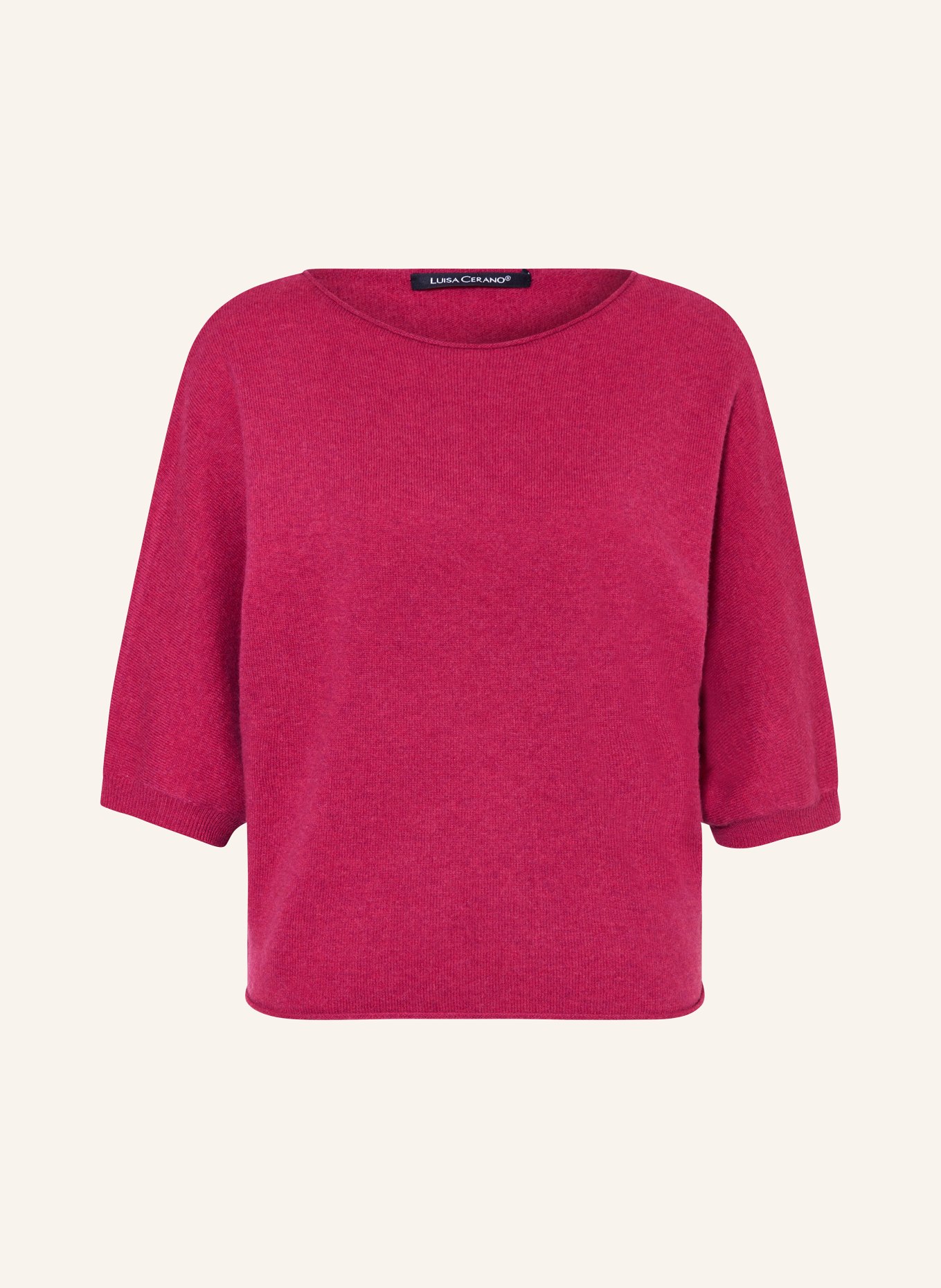 LUISA CERANO Sweater with 3/4 sleeves, Color: FUCHSIA (Image 1)