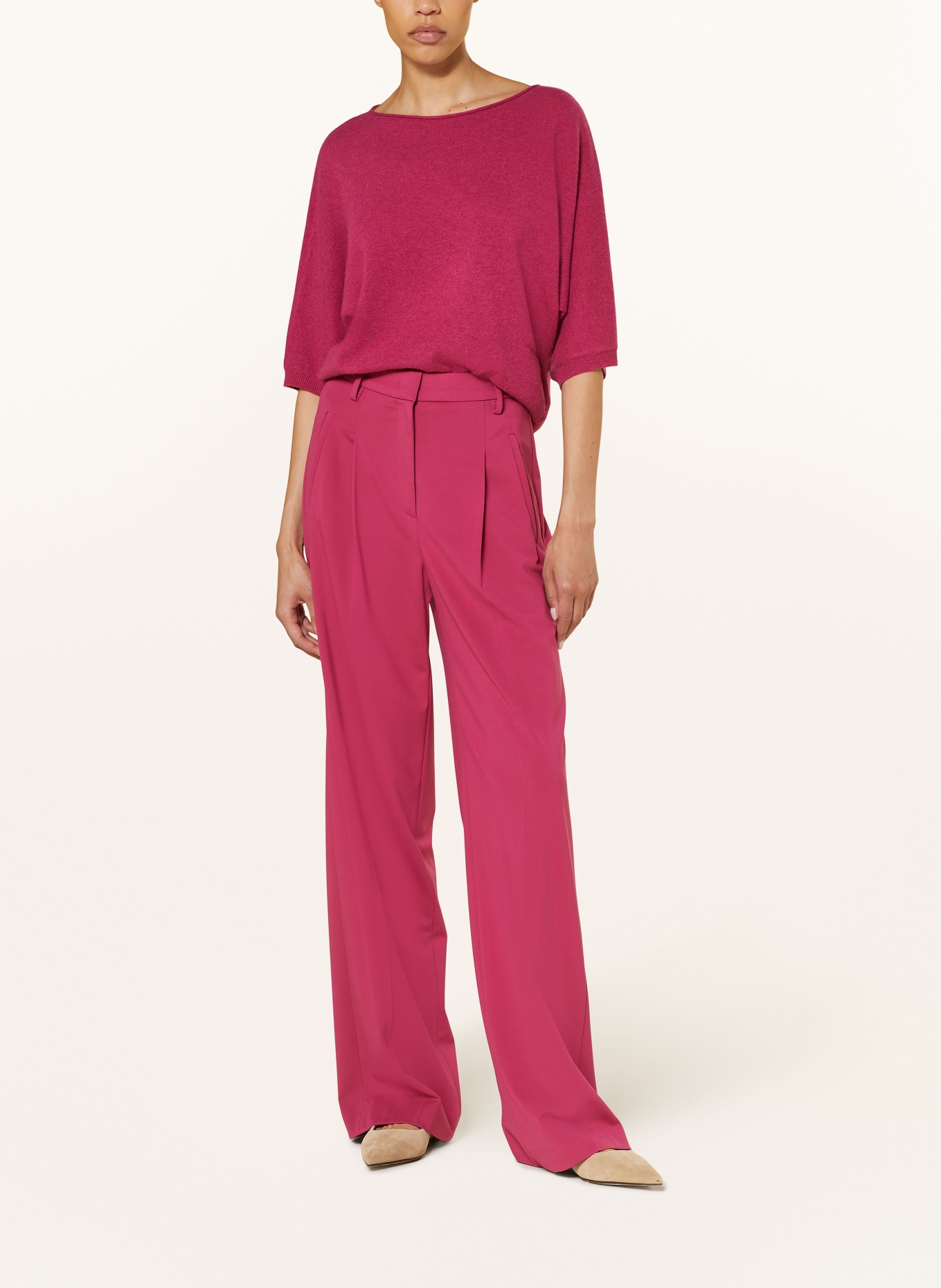 LUISA CERANO Sweater with 3/4 sleeves, Color: FUCHSIA (Image 2)