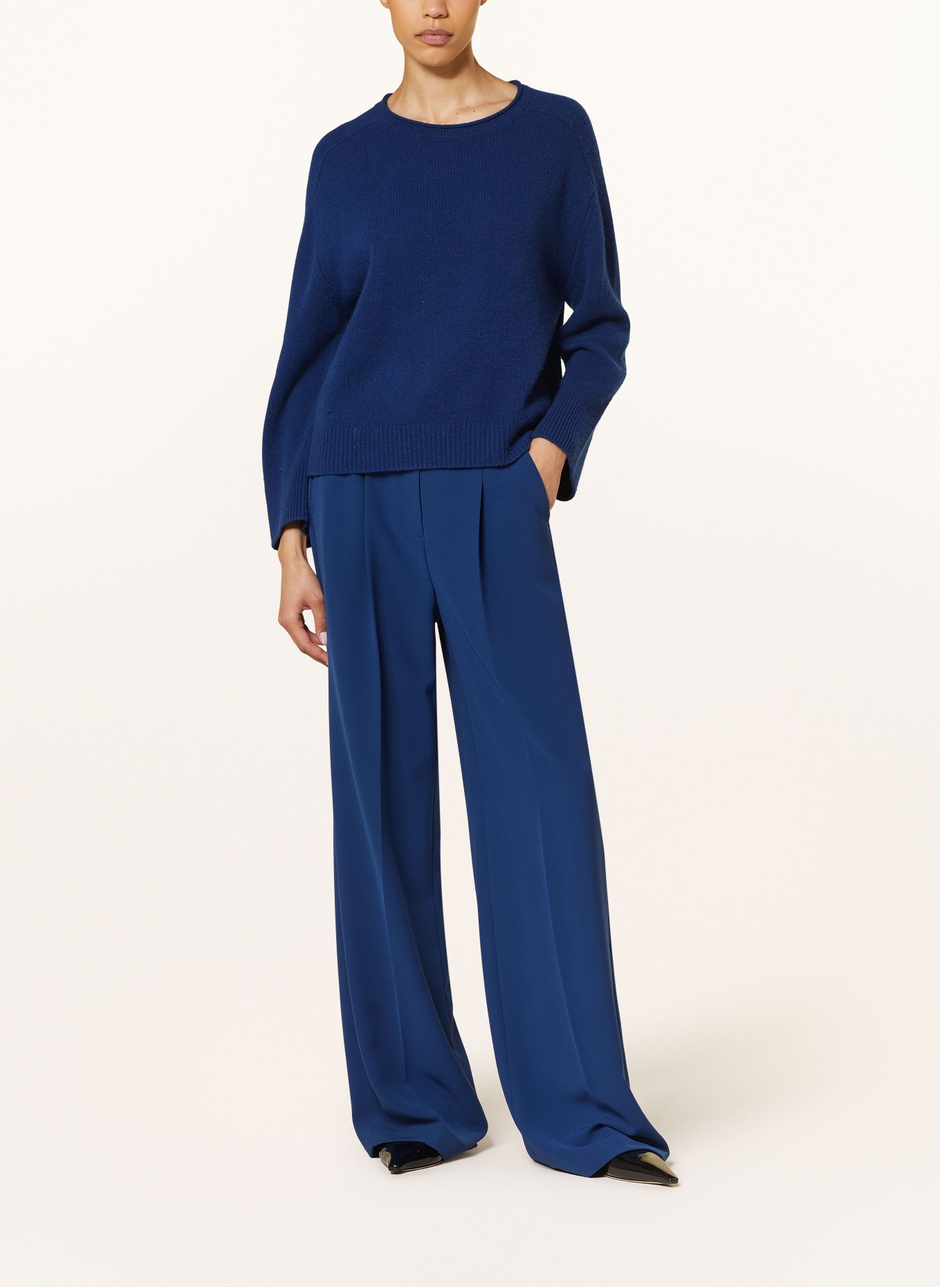 LUISA CERANO Wide leg trousers, Color: BLUE (Image 2)