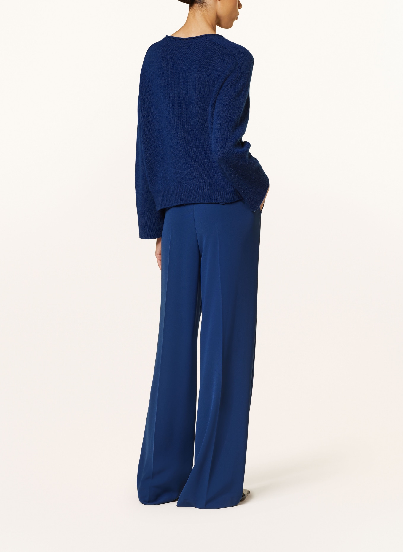 LUISA CERANO Wide leg trousers, Color: BLUE (Image 3)