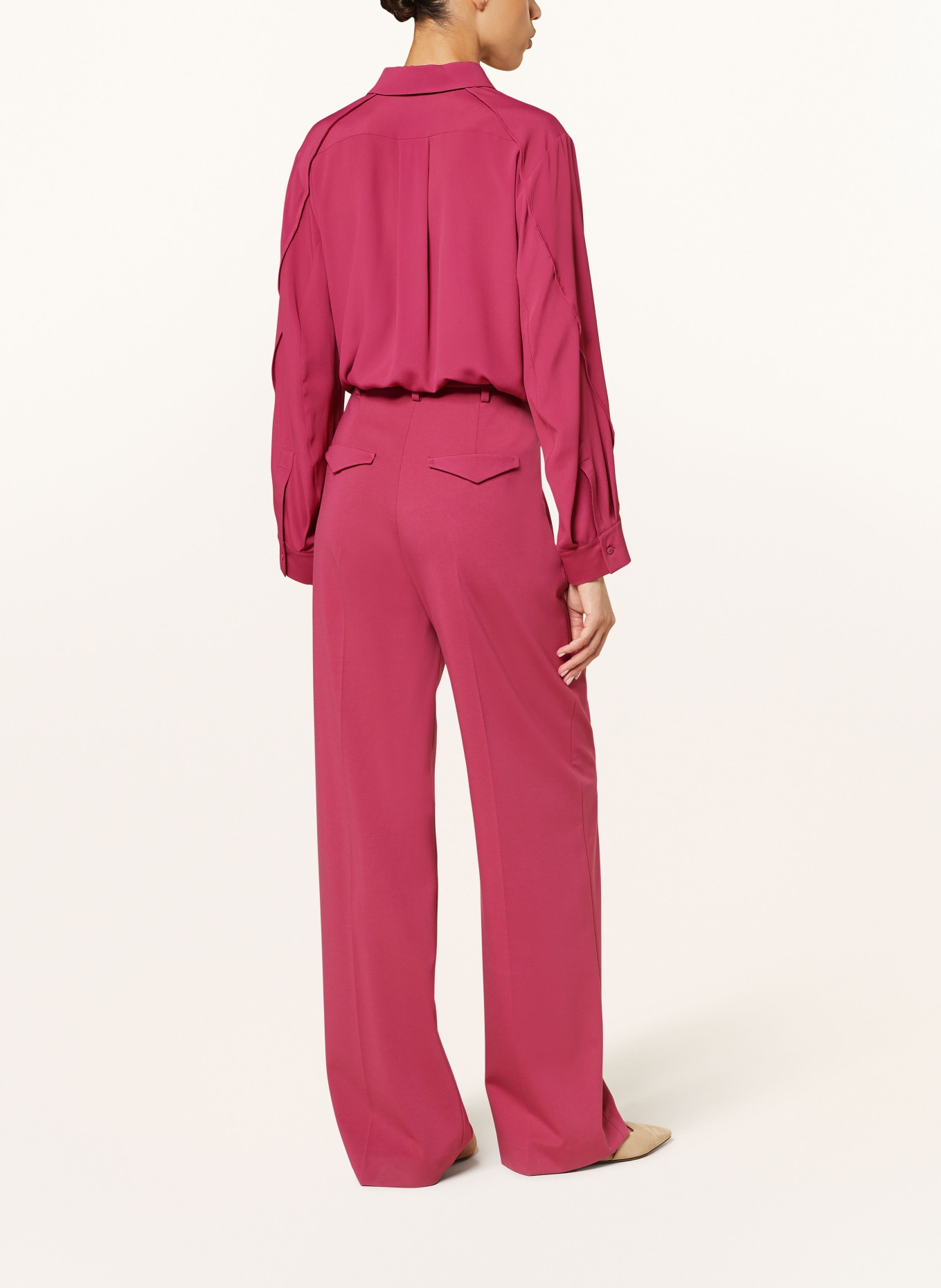 LUISA CERANO Shirt blouse with silk, Color: FUCHSIA (Image 3)