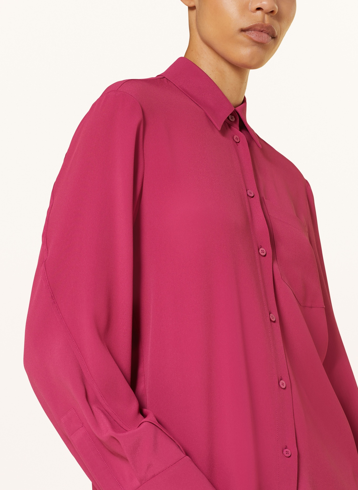 LUISA CERANO Shirt blouse with silk, Color: FUCHSIA (Image 4)