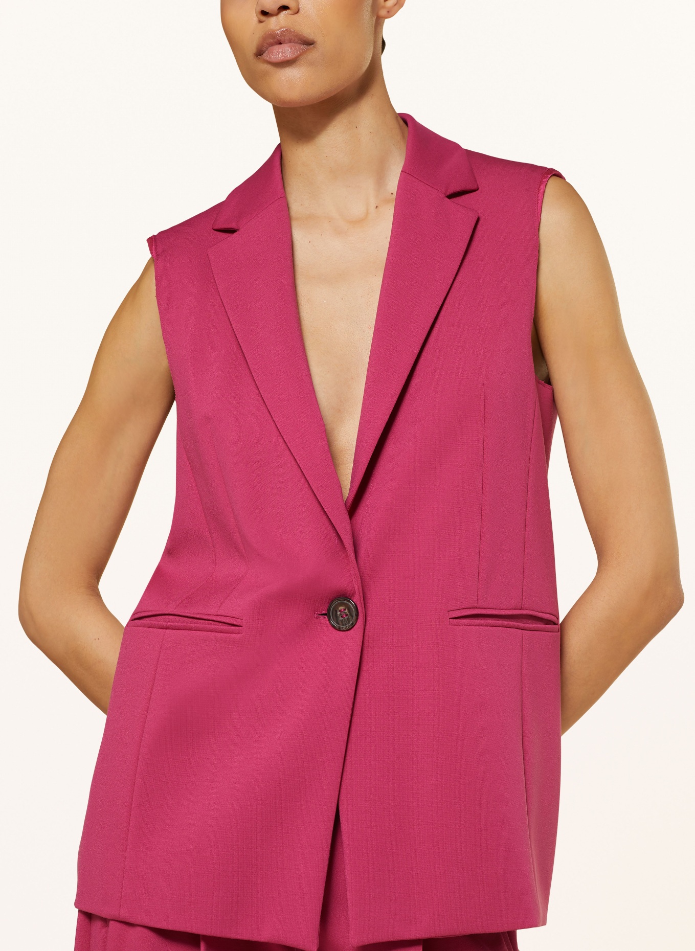 LUISA CERANO Blazer vest, Color: FUCHSIA (Image 4)