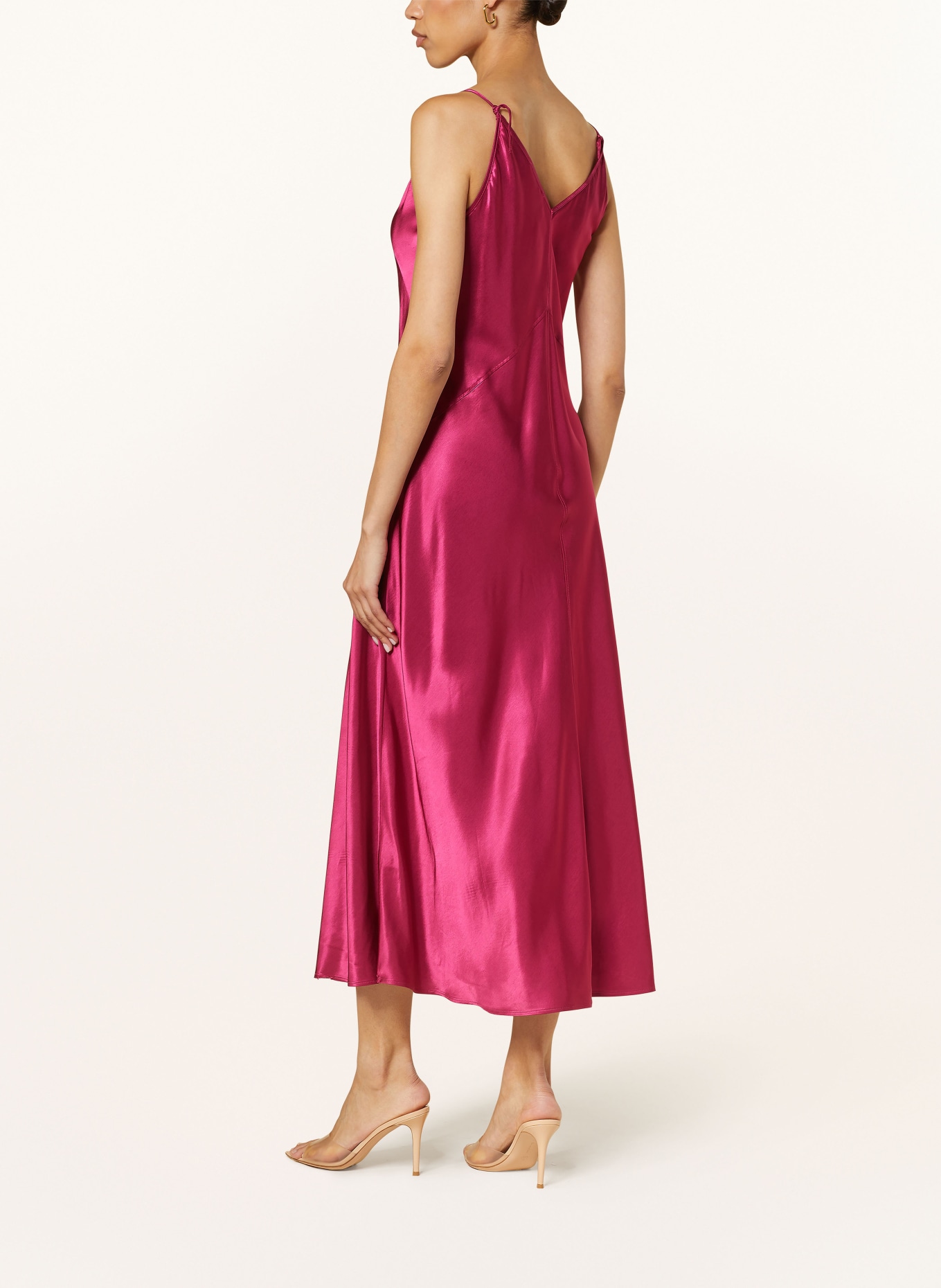 LUISA CERANO Cocktailkleid aus Satin, Farbe: FUCHSIA (Bild 3)