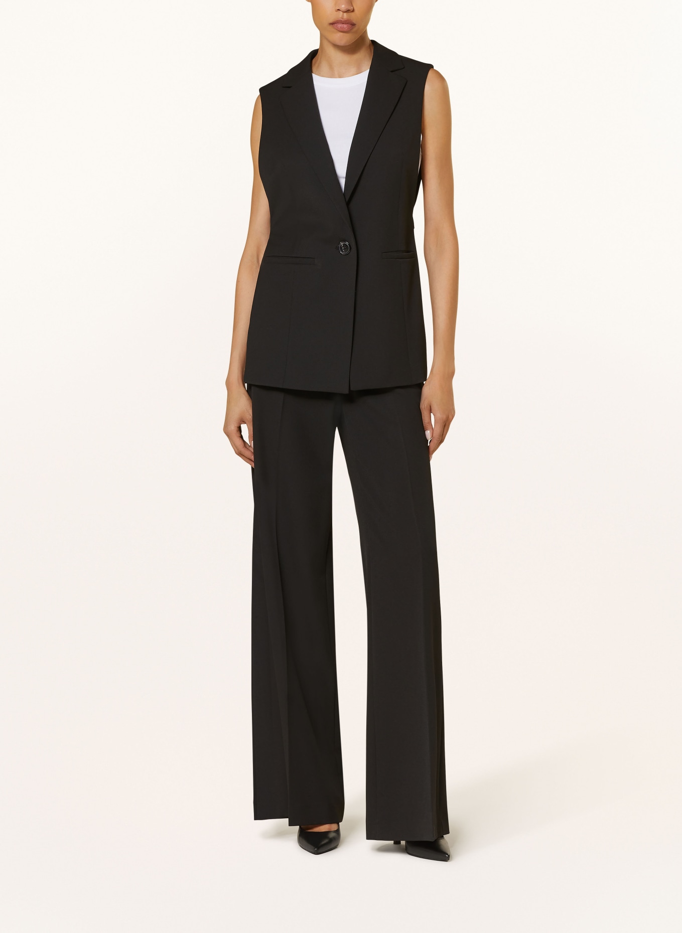 LUISA CERANO Blazer vest, Color: BLACK (Image 2)