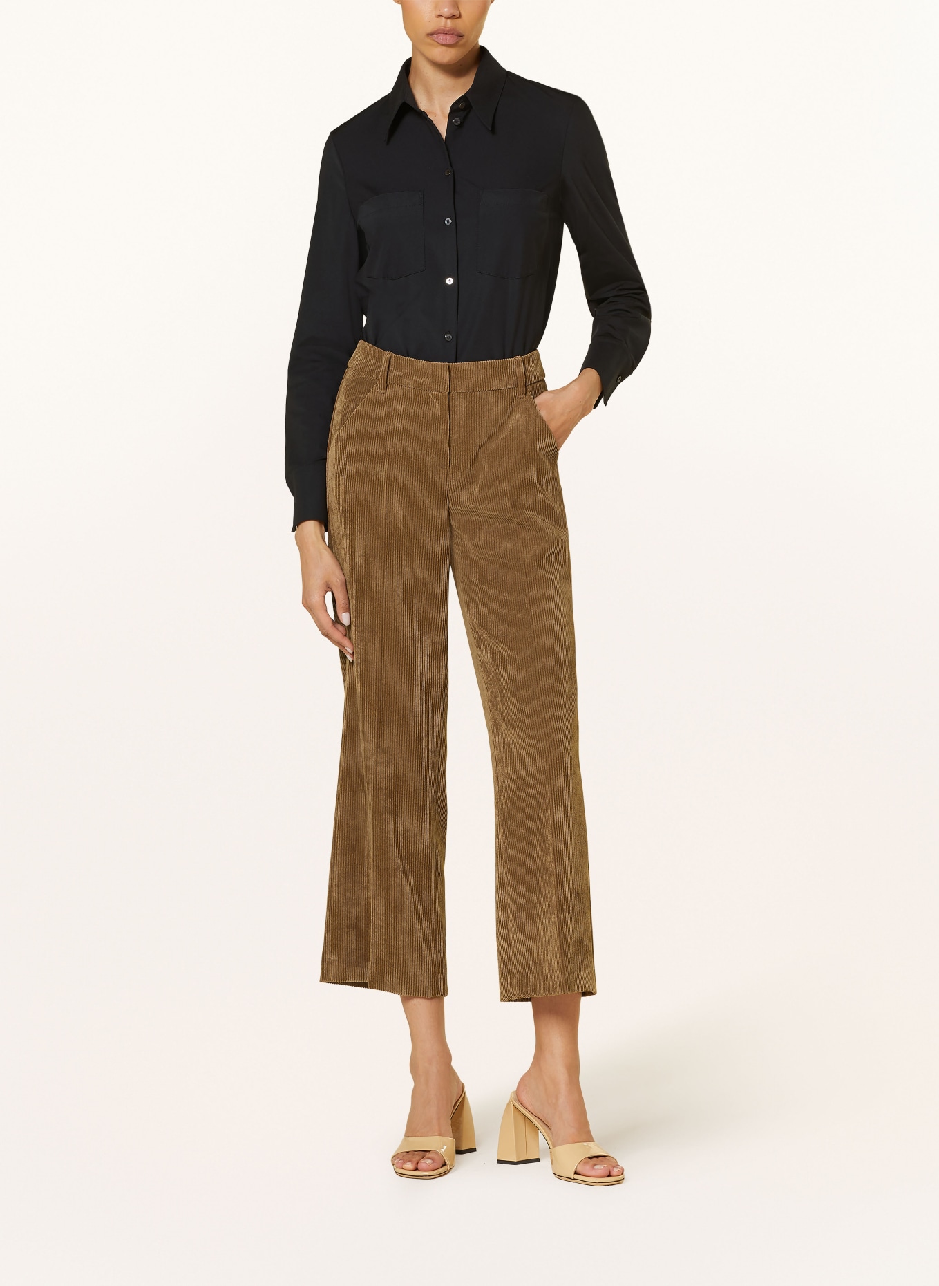 LUISA CERANO Shirt blouse made of jersey: BLACK