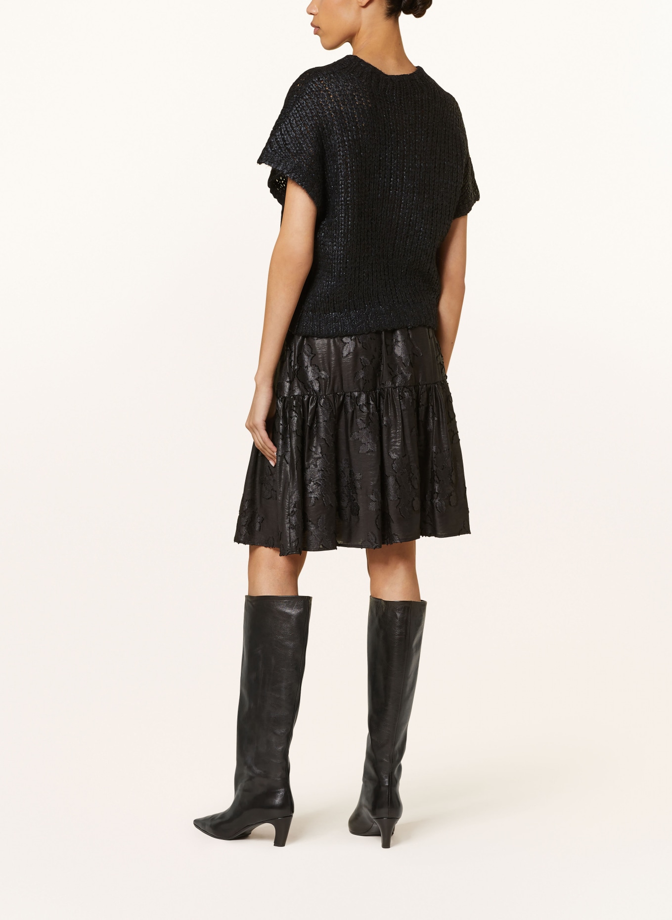 LUISA CERANO Skirt, Color: BLACK (Image 3)