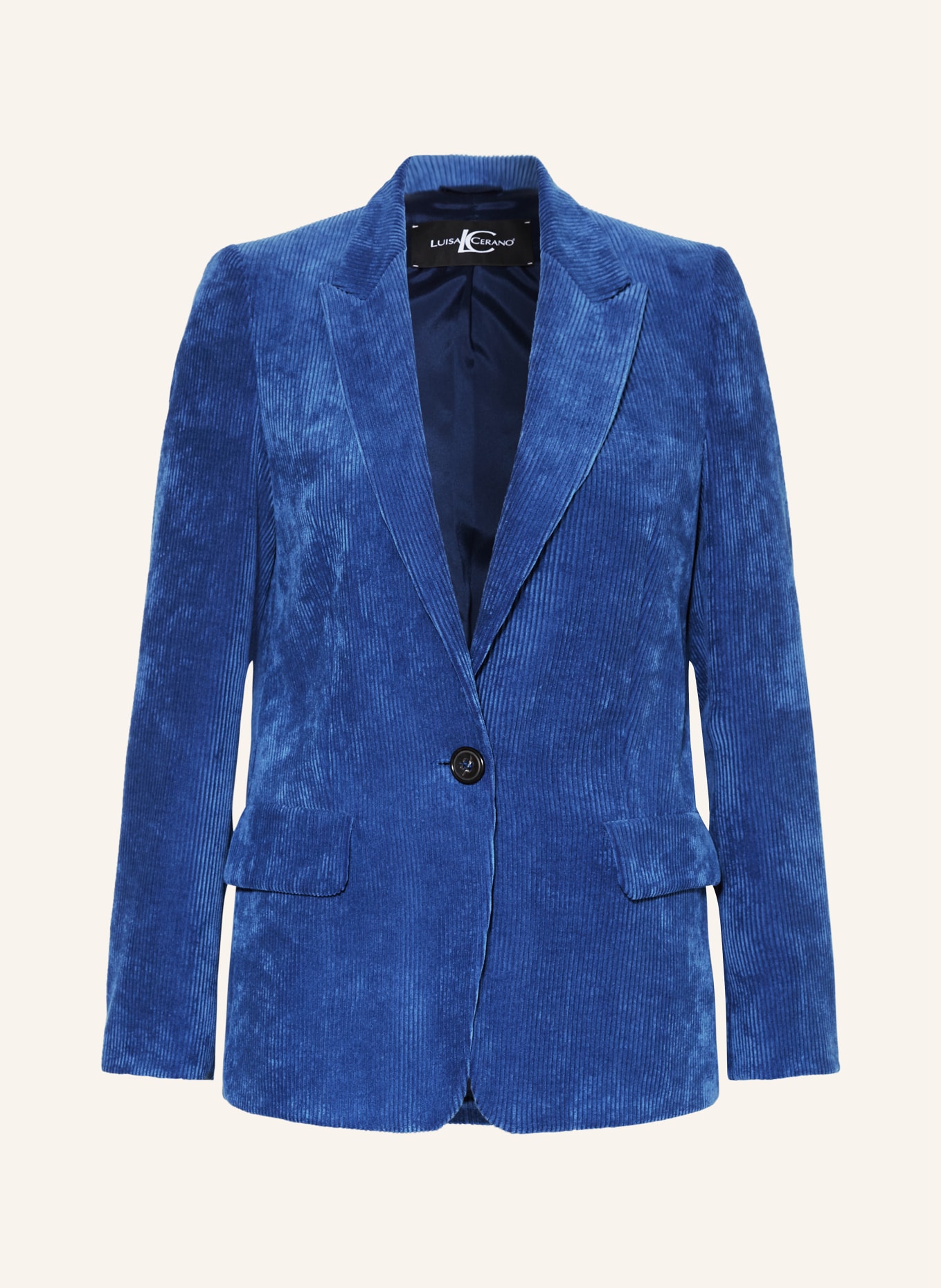 LUISA CERANO Corduroy blazer, Color: BLUE (Image 1)