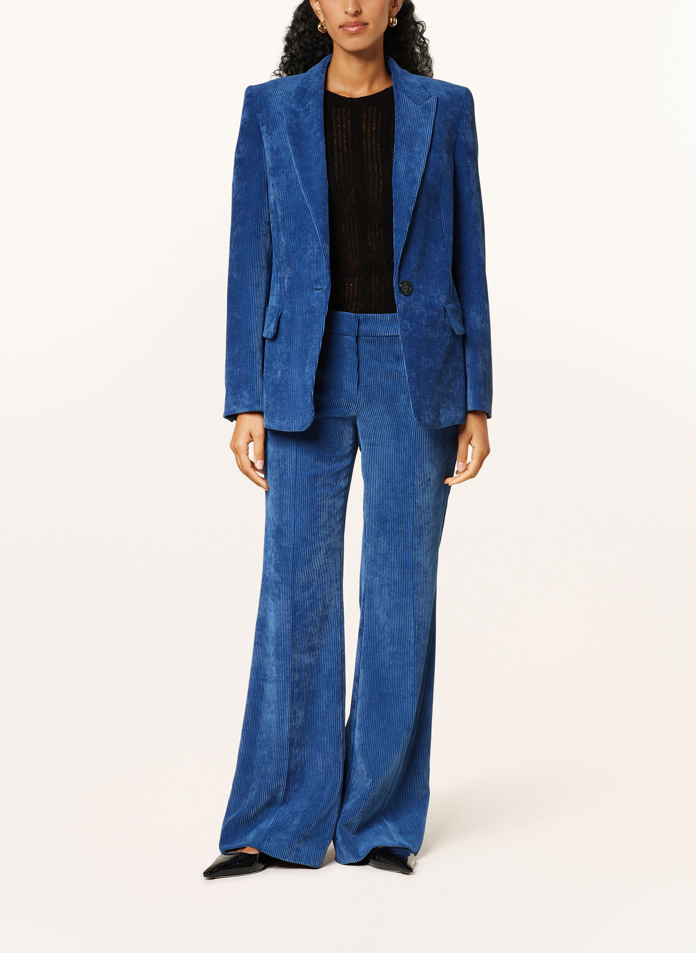 LUISA CERANO Corduroy blazer, Color: BLUE (Image 2)