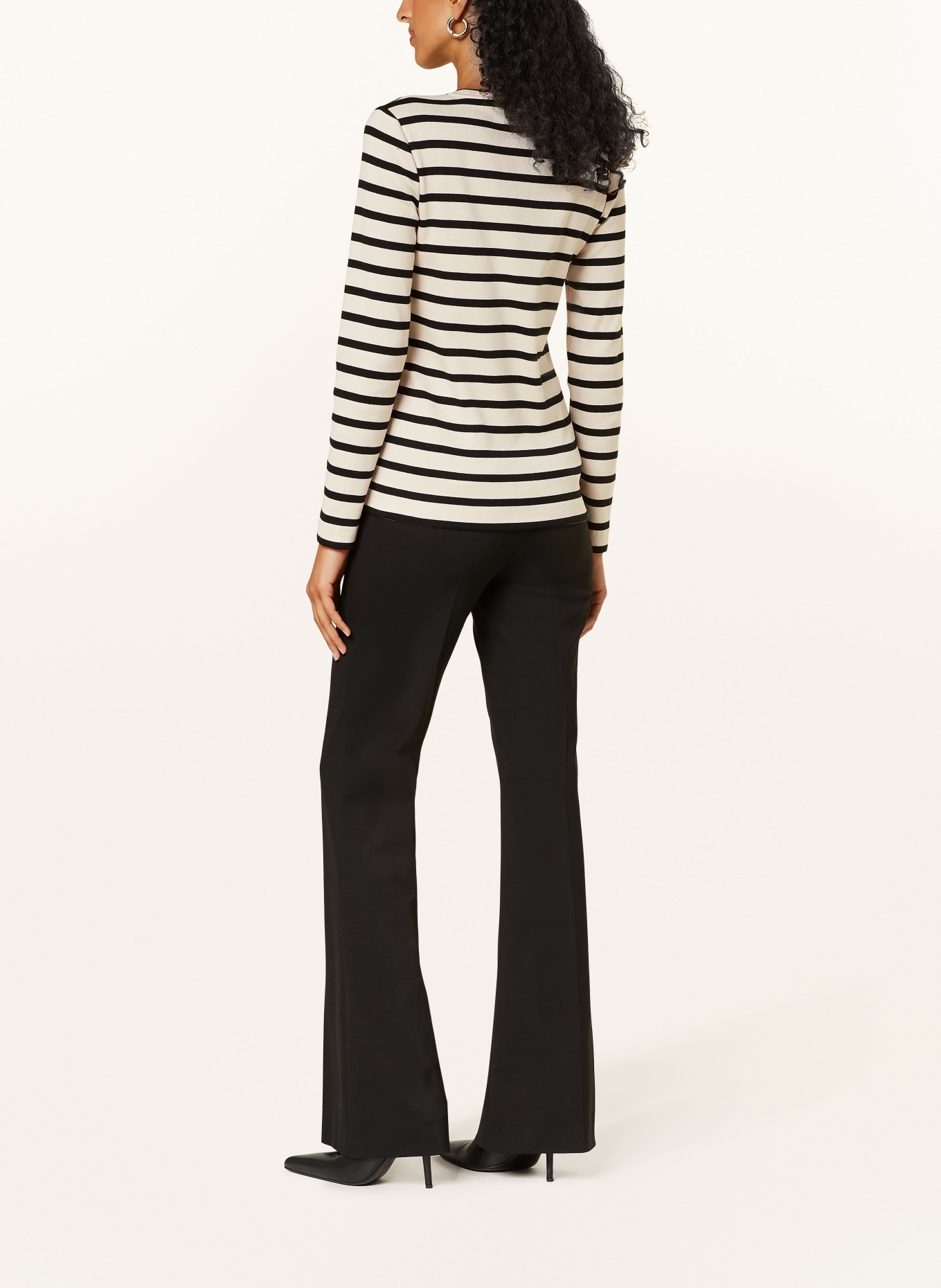 LUISA CERANO Kalhoty: ČERNÁ