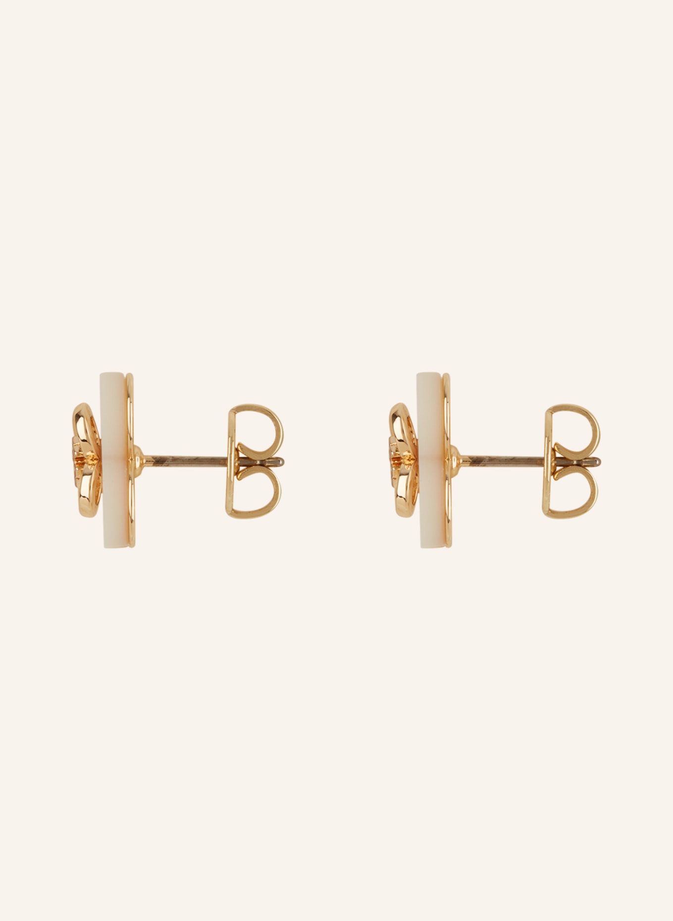 TORY BURCH Earrings KIRA, Color: WHITE/ GOLD (Image 2)