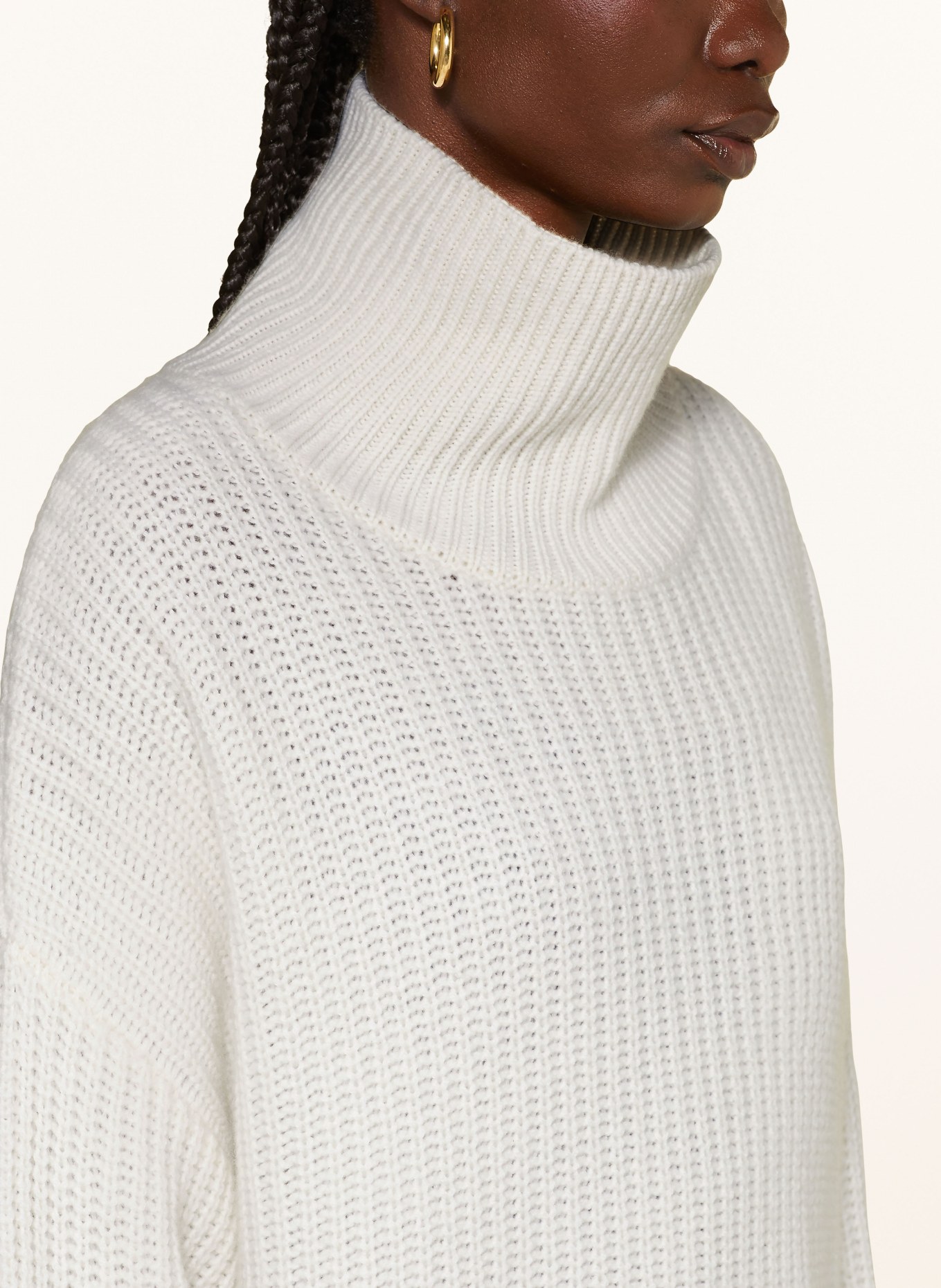 LISA YANG Cashmere sweater THERESE, Color: CREAM (Image 4)