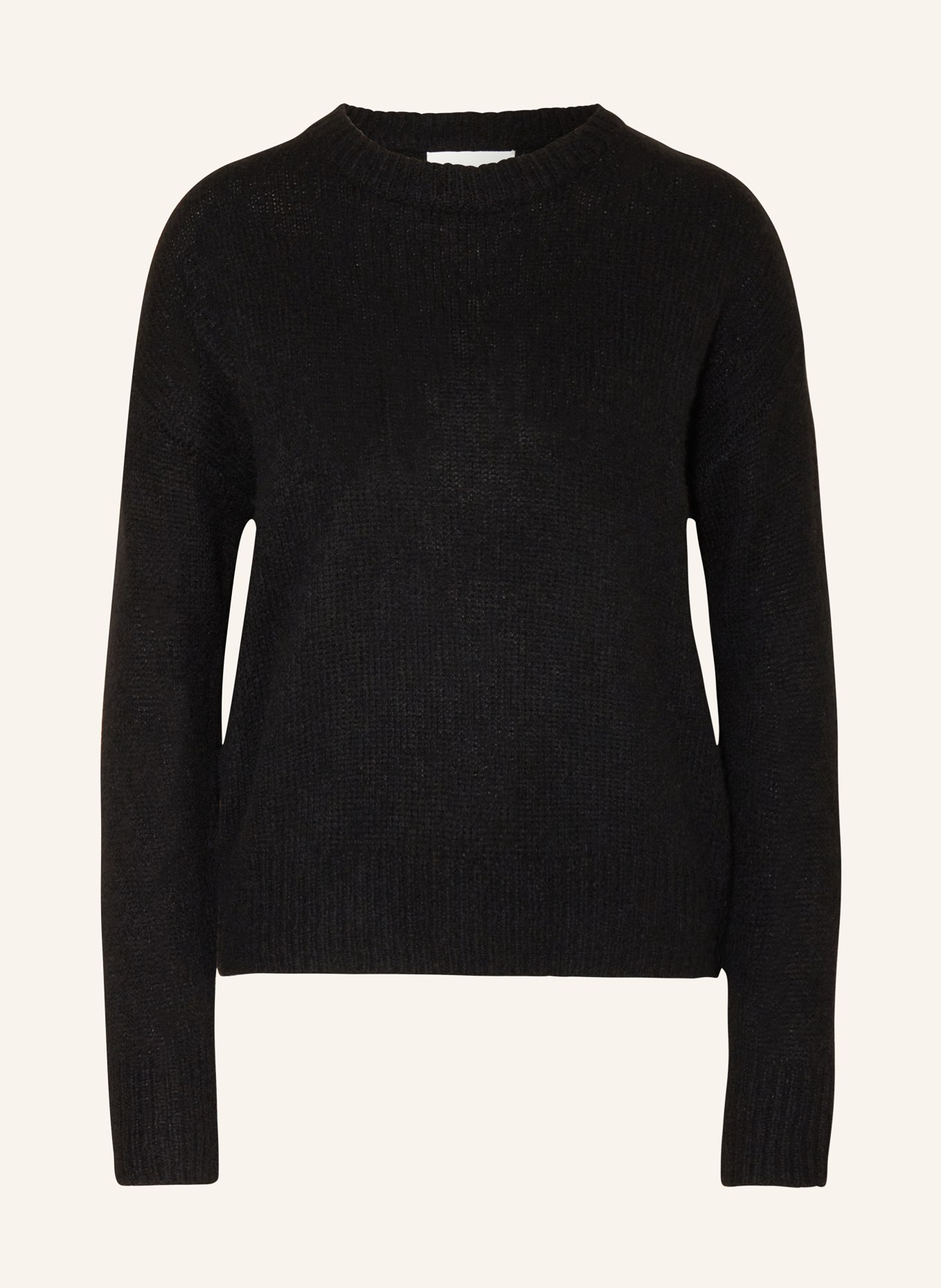 LISA YANG Cashmere sweater LOVA, Color: BLACK (Image 1)