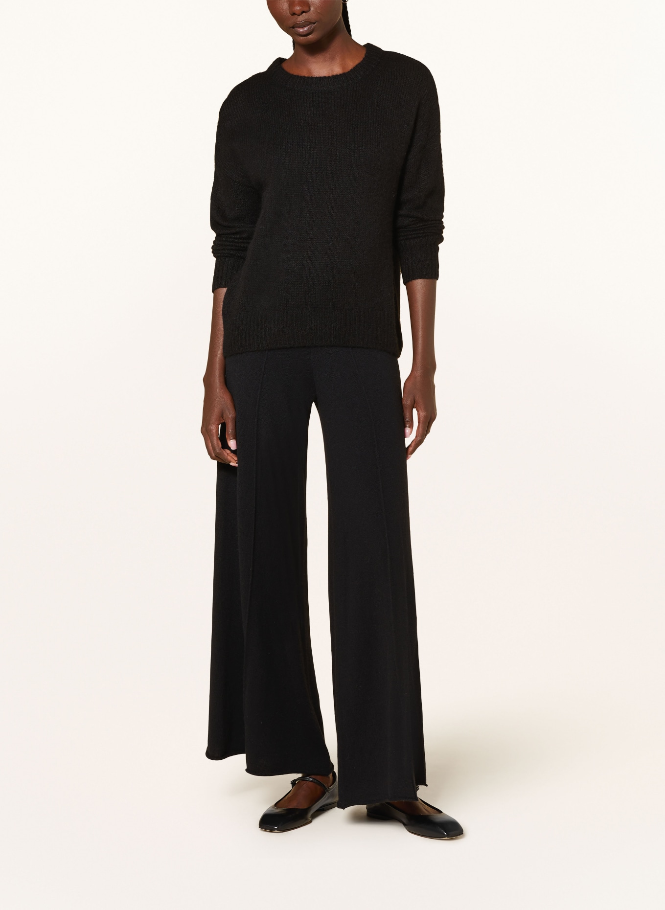 LISA YANG Cashmere sweater LOVA, Color: BLACK (Image 2)