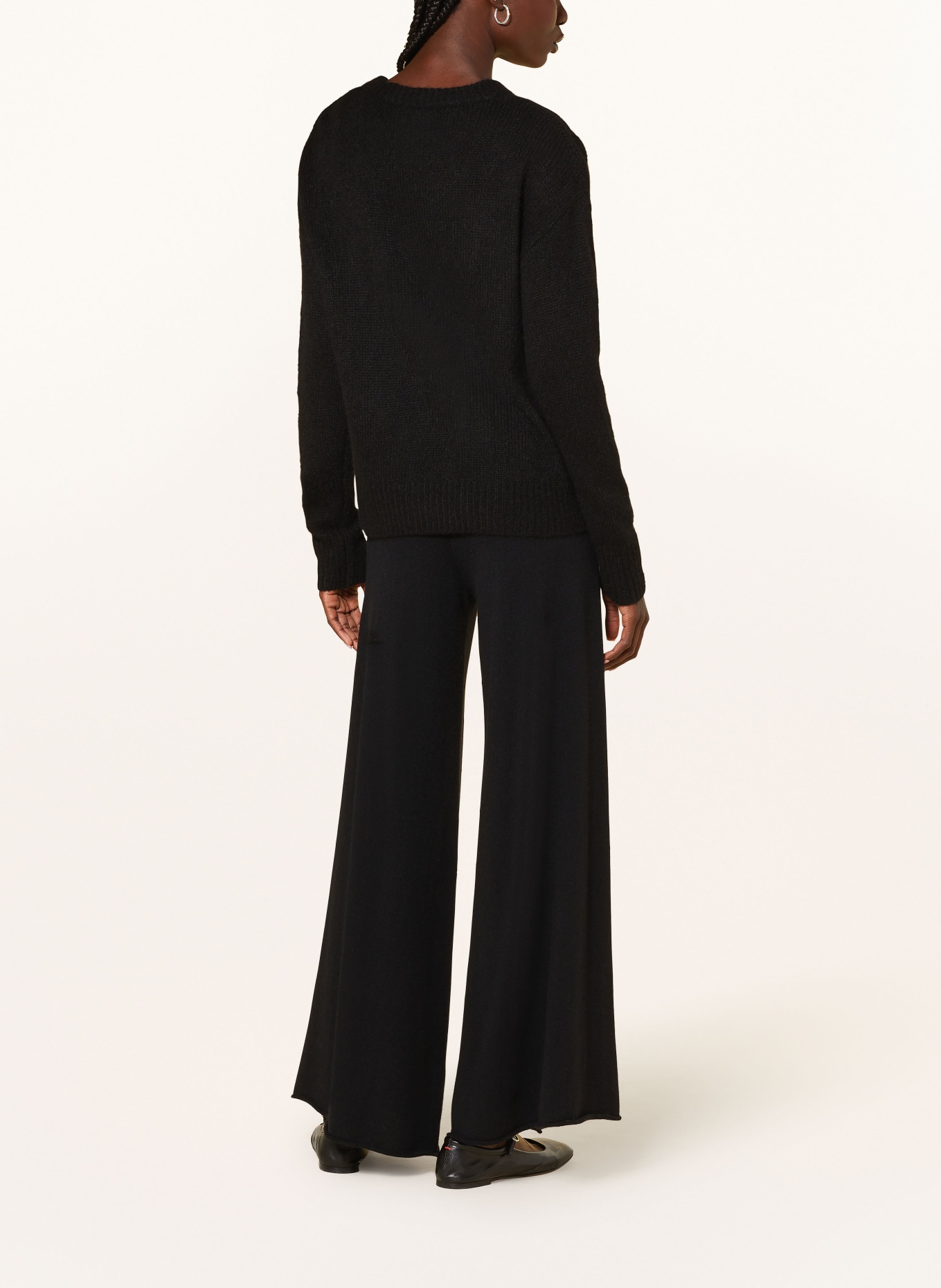 LISA YANG Cashmere sweater LOVA, Color: BLACK (Image 3)