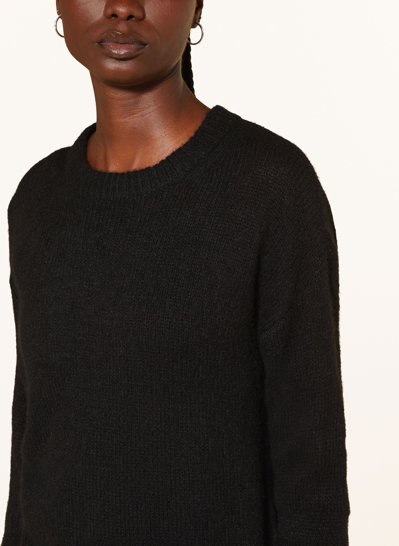LISA YANG Cashmere sweater LOVA, Color: BLACK (Image 4)