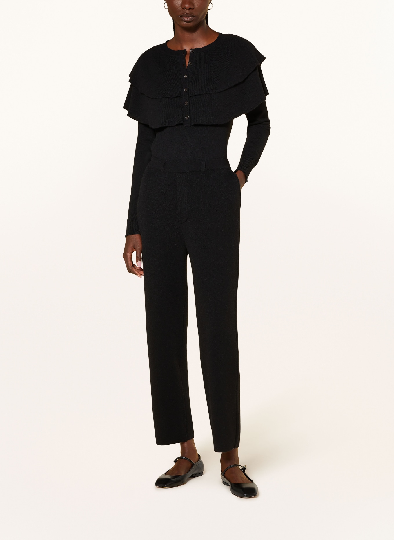 LISA YANG Knit trousers SONYA in cashmere, Color: BLACK (Image 2)
