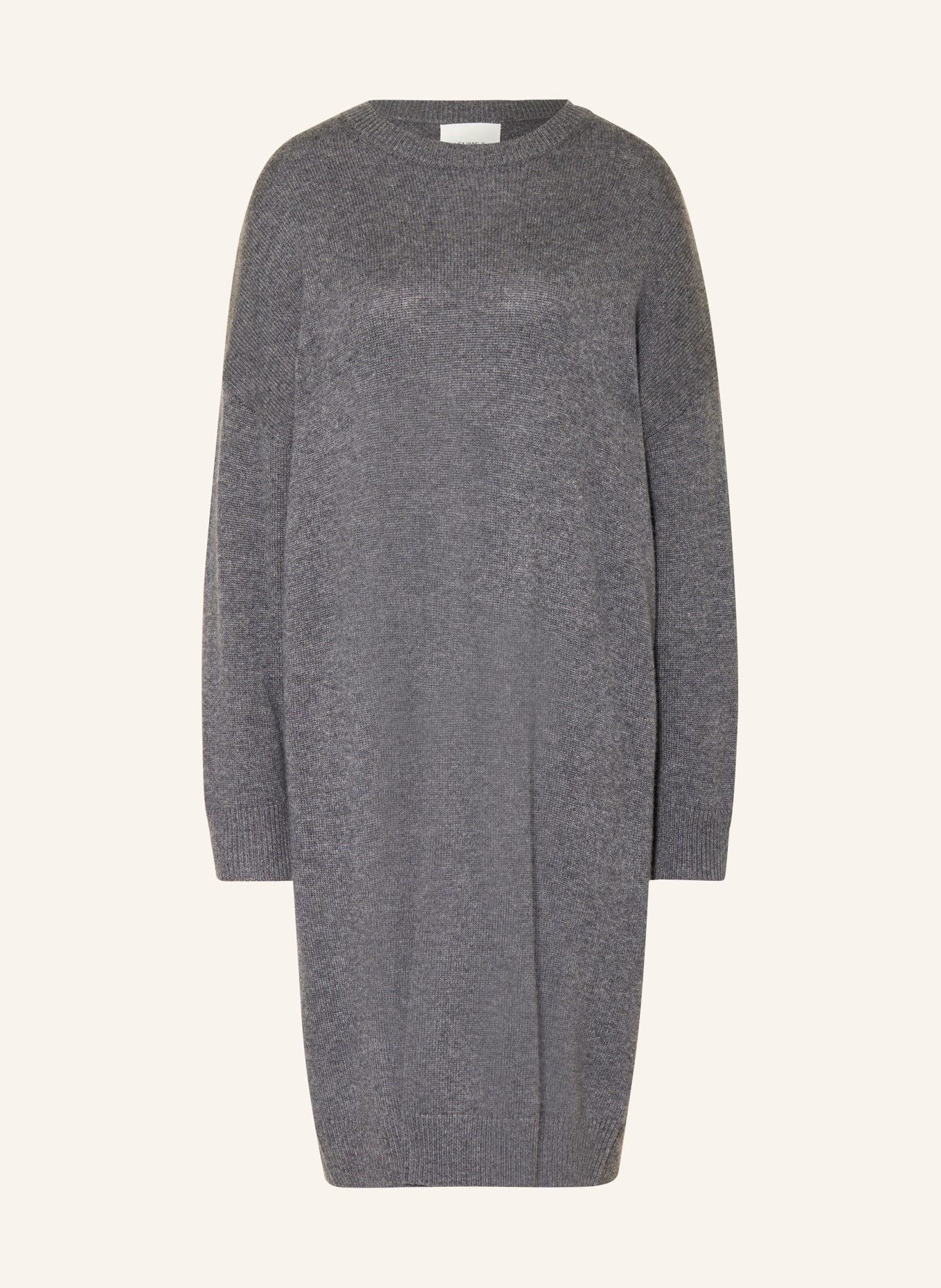 LISA YANG Knit dress FAYE made of cashmere, Color: GRAY (Image 1)