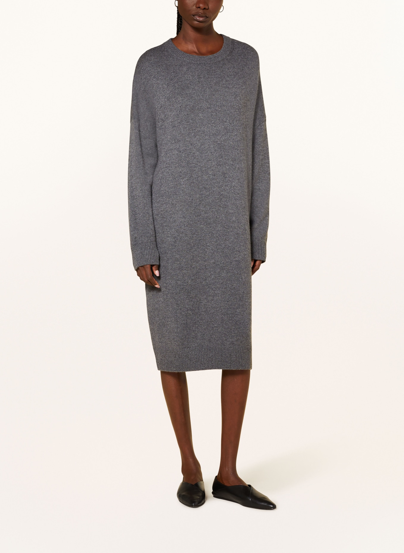 LISA YANG Knit dress FAYE made of cashmere, Color: GRAY (Image 2)